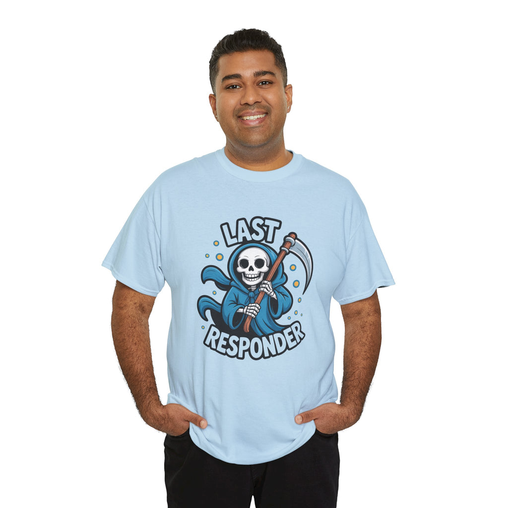 T-Shirt — "Last Responder" Grim Reaper Graphic Tee