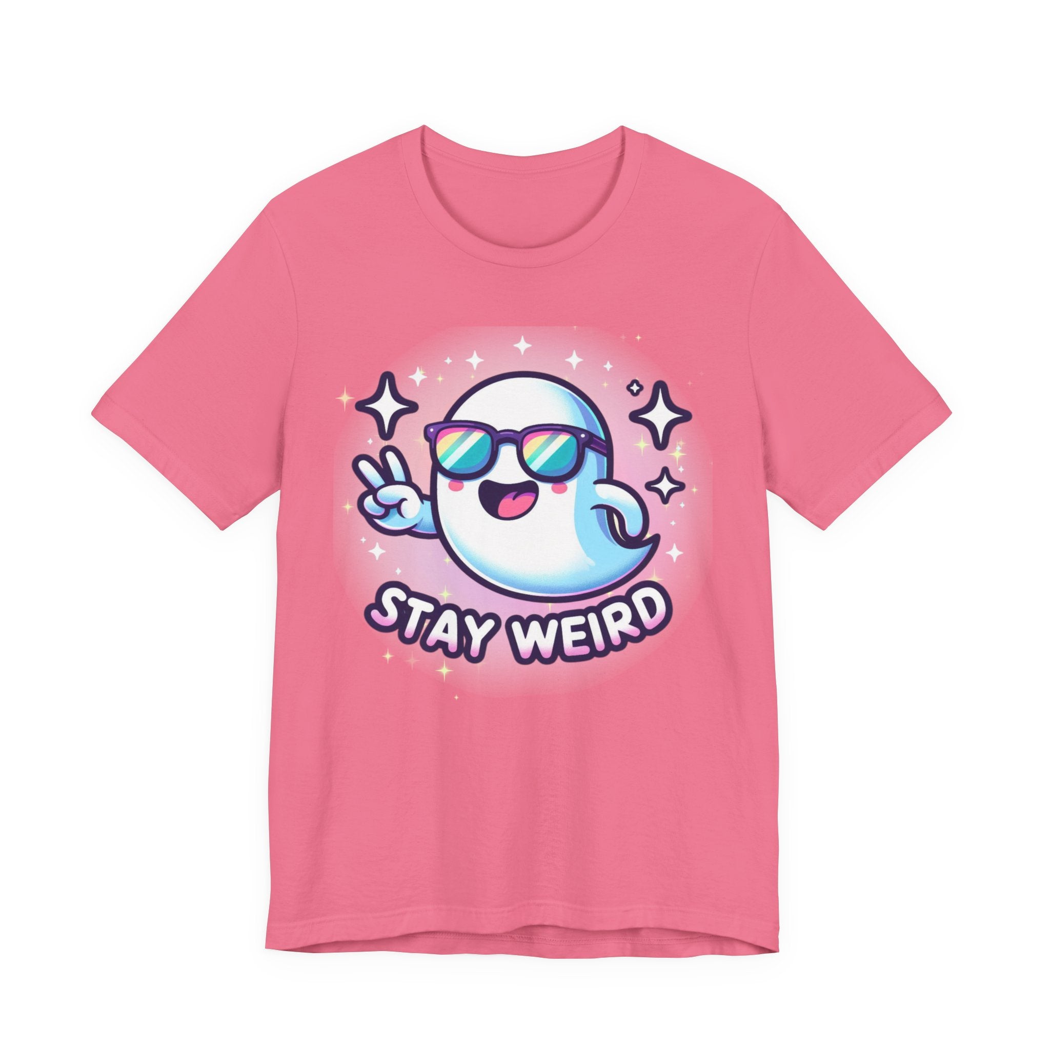 Stay Weird Ghost T-Shirt — Cute Cartoon Ghost with Sunglasses