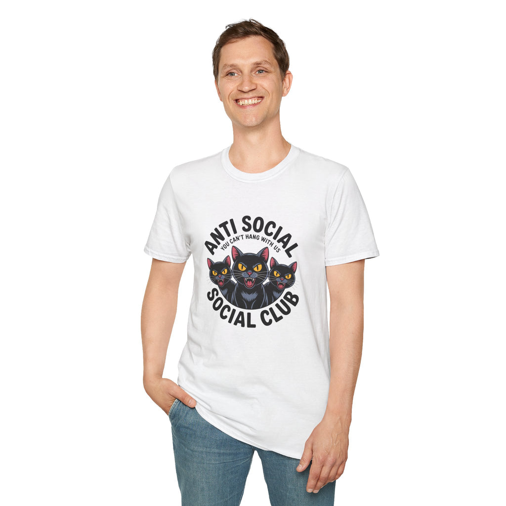 Anti Social Social Club Cat T-Shirt — "You Can't Hang With Us" Graphic Tee