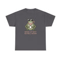 Frog Mug Graphic Tee — "Woke Up Sexy As Hell Again" Cotton T-Shirt