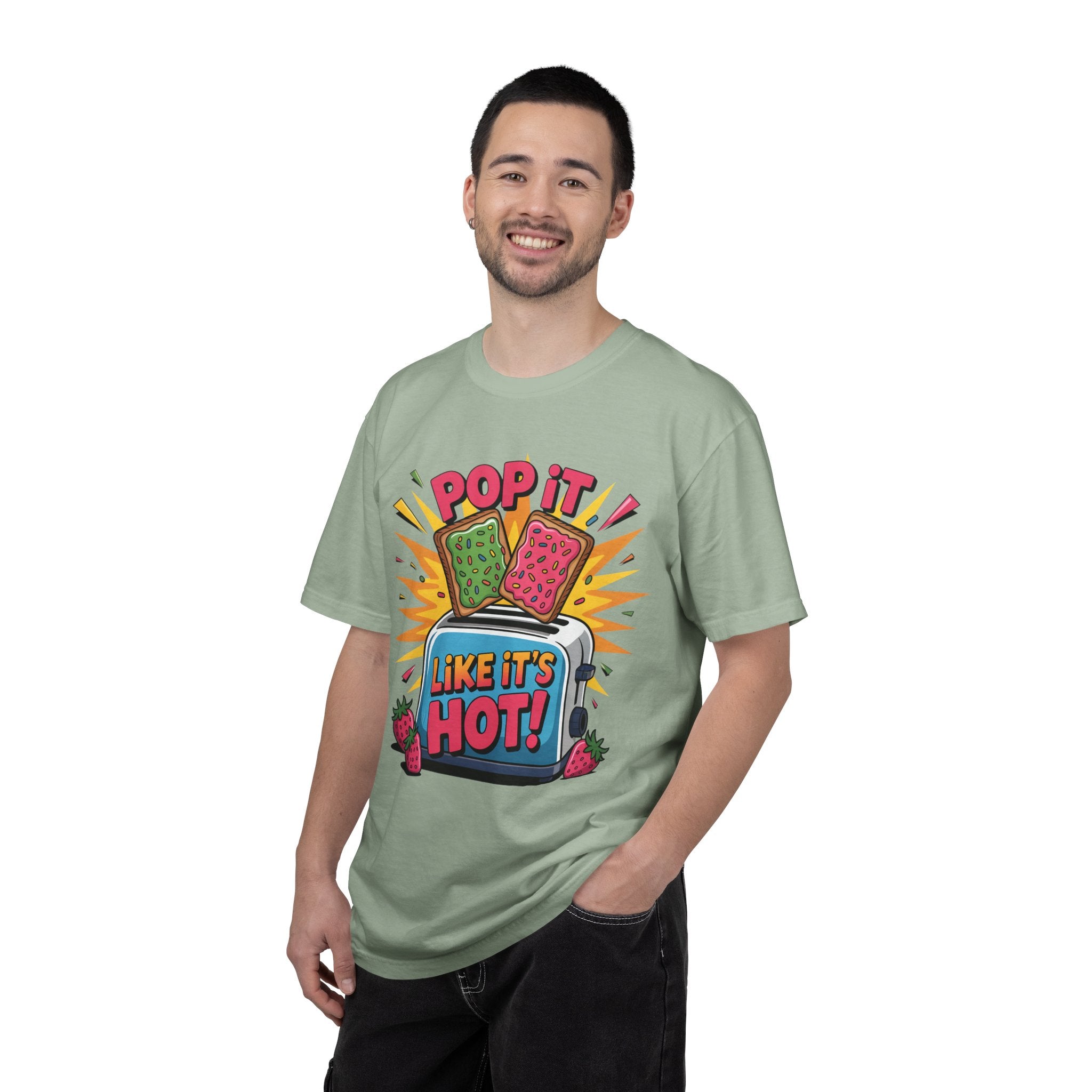 Funny Graphic T-Shirt — Pop It Like It's Hot Humor Gift Tee for Women