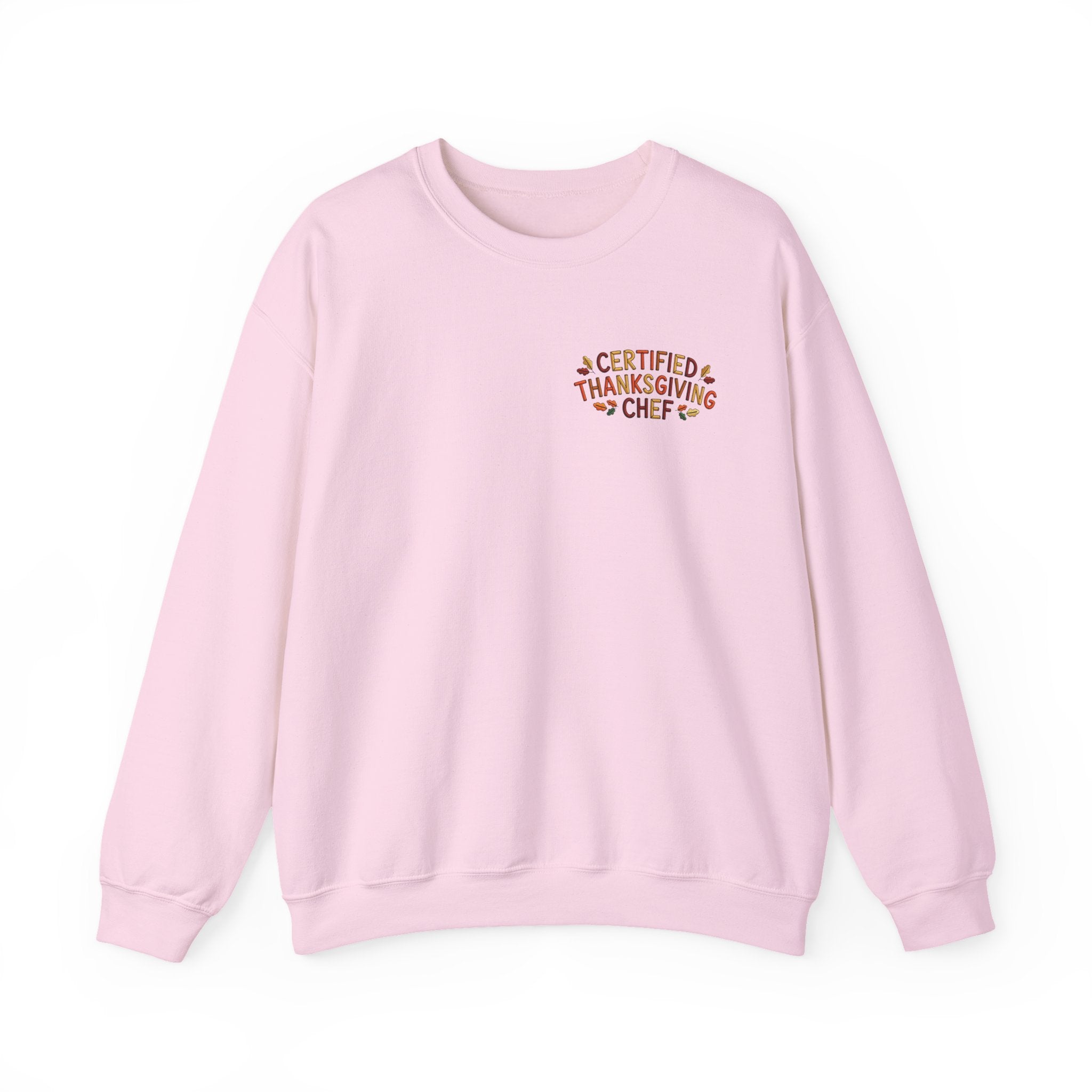 Funny Thanksgiving Crewneck Sweatshirt — Certified Thanksgiving Chef Rustic Holiday Gift Pullover