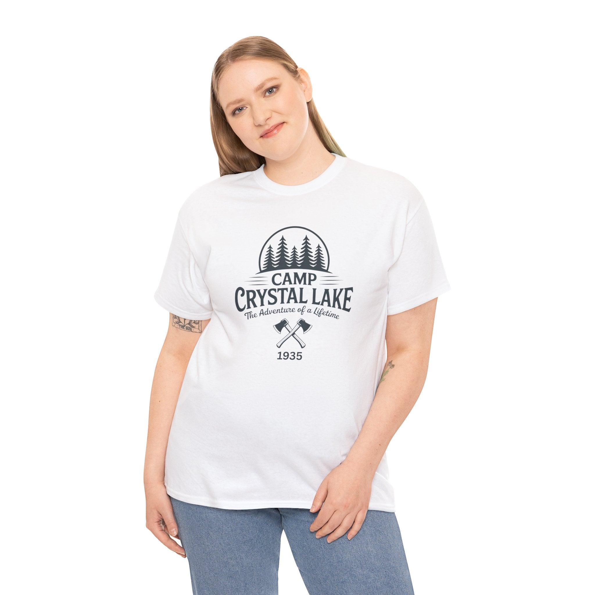 Camp Crystal Lake Tee — Vintage Outdoor Camping Shirt ("Camp Crystal Lake")