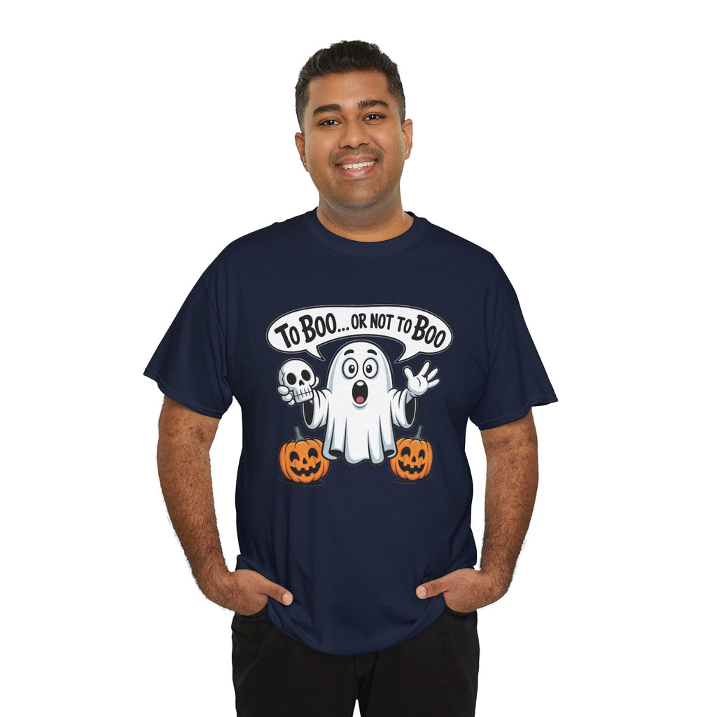 Halloween Ghost Tee - "To Boo... or Not to Boo" Cute Spooky Graphic T-Shirt
