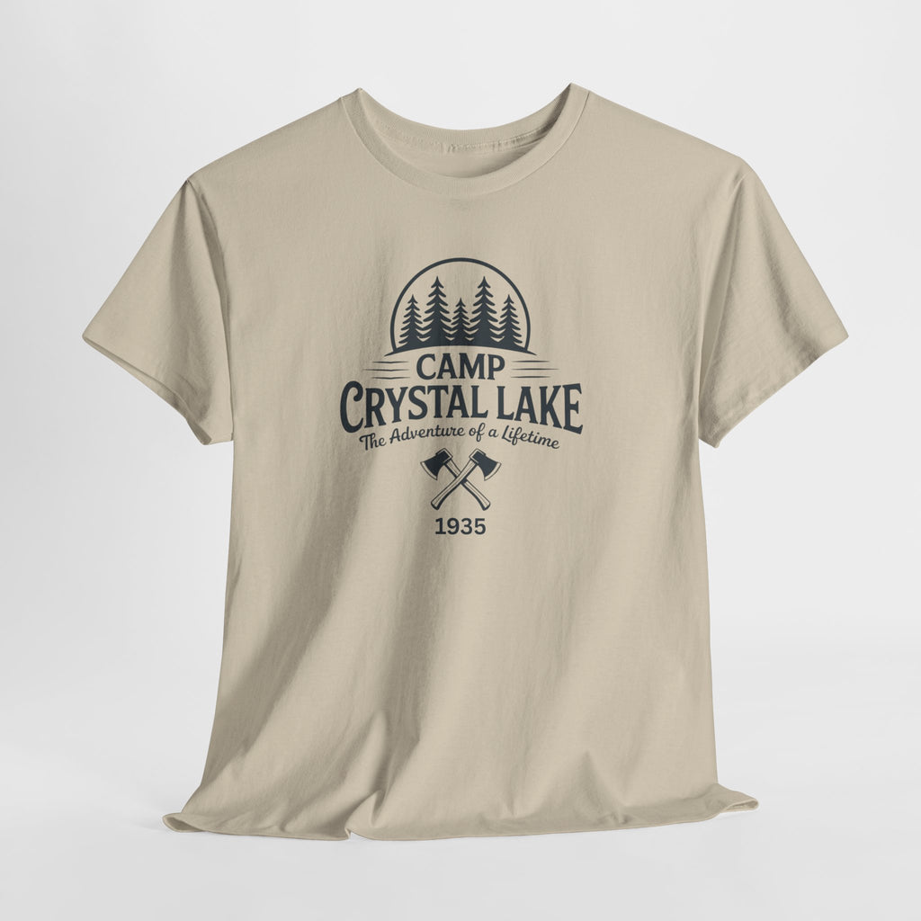 Camp Crystal Lake Tee — Vintage Outdoor Camping Shirt ("Camp Crystal Lake")