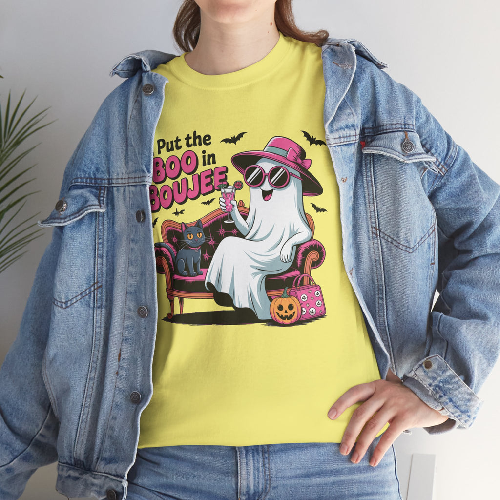 I Put the Boo in Boujee Ghost T-Shirt — Funny Halloween Chic Tee