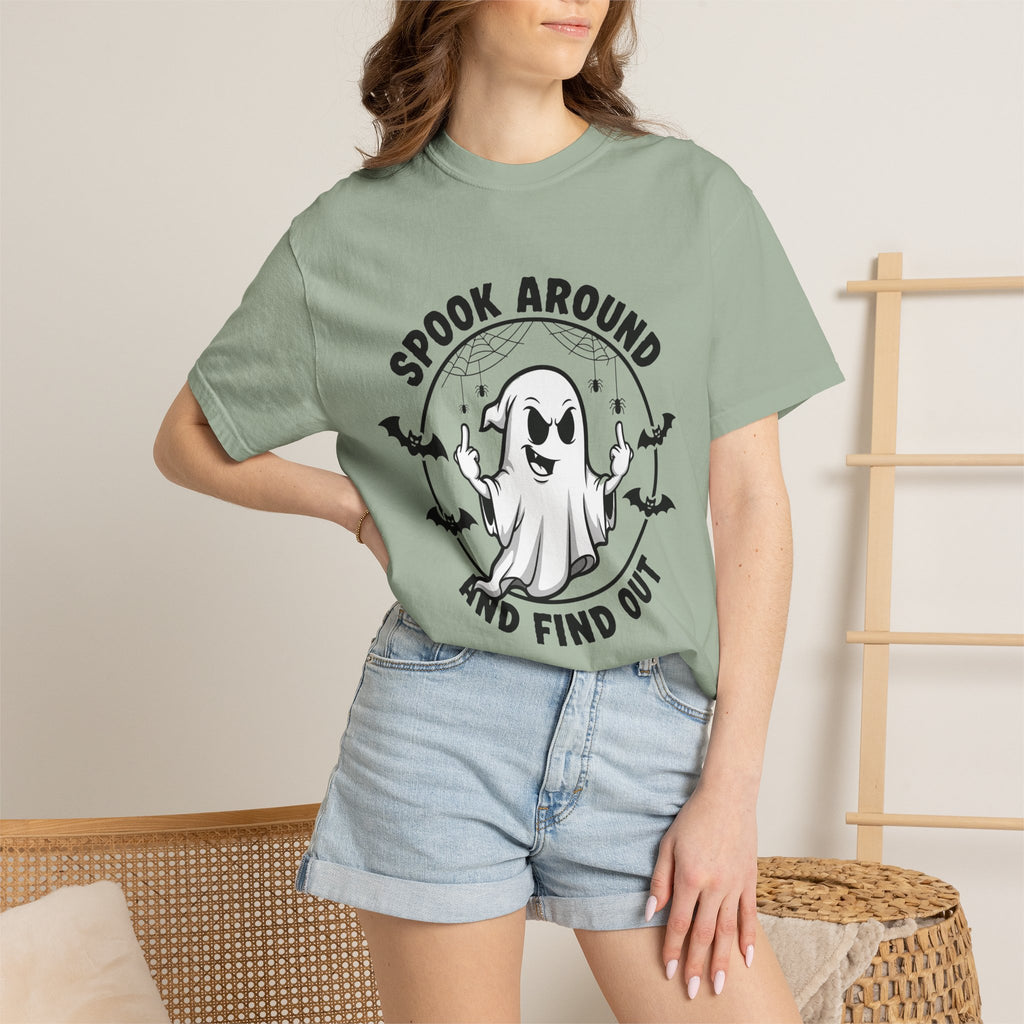 Spook Around And Find Out T-Shirt — Cute Halloween Ghost Graphic Tee
