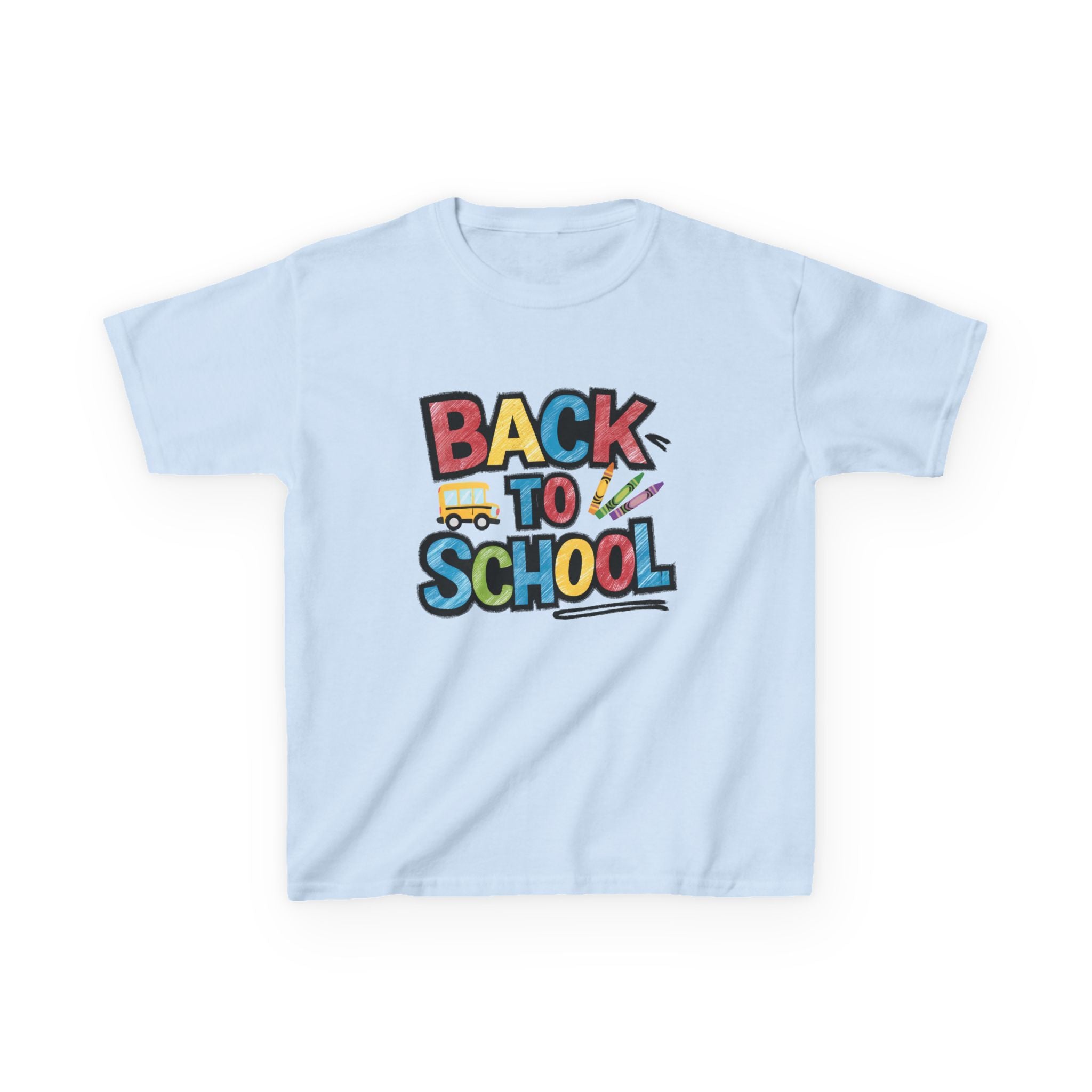 Back to School Kids T-Shirt — Colorful Retro School Design