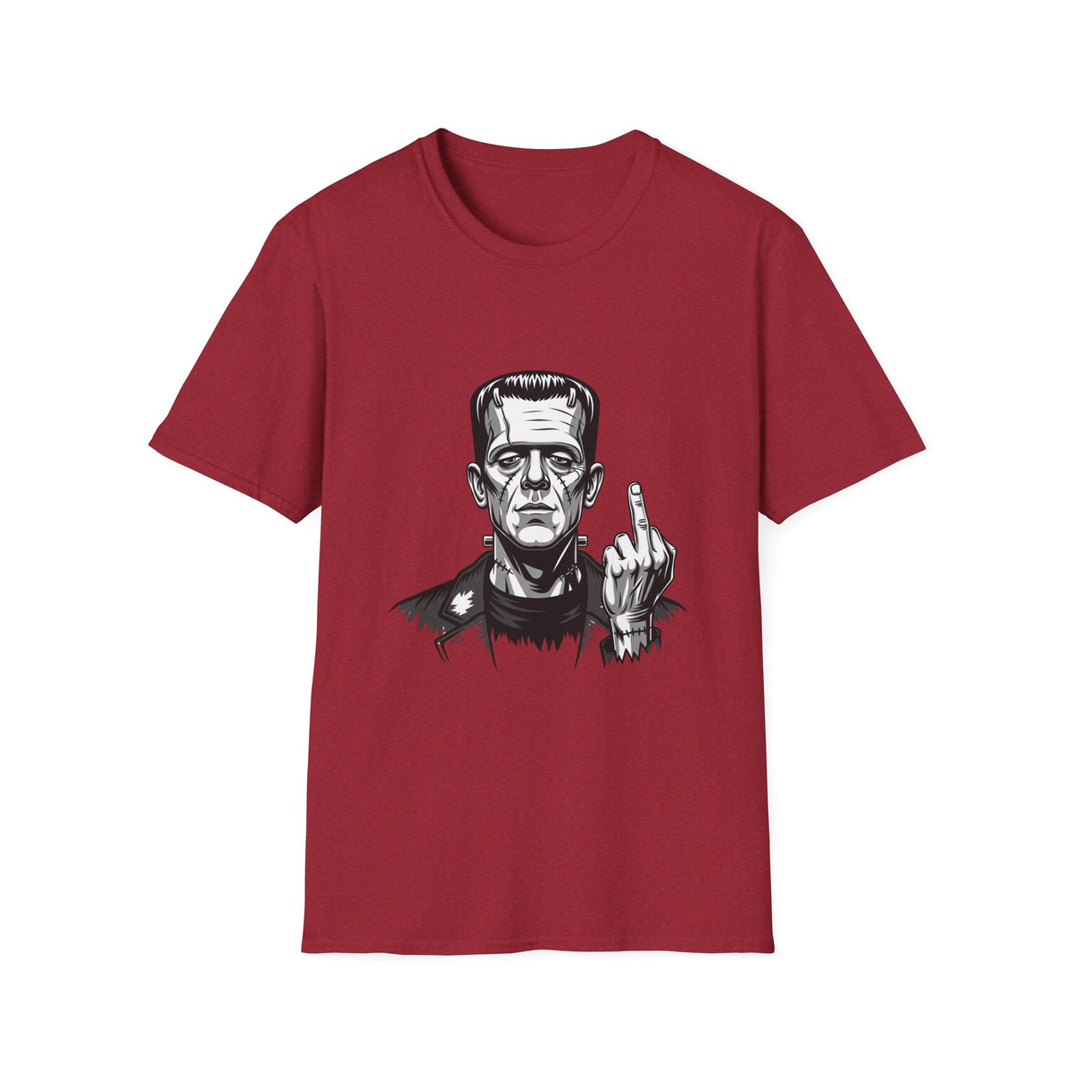 Frankenstein Middle Finger T-Shirt — Funny Gothic Monster Tee