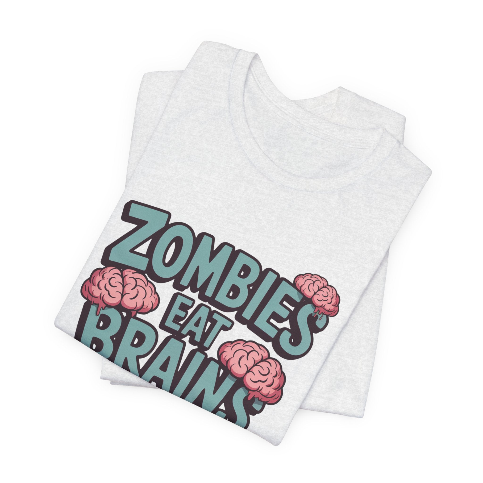Zombies Eat Brains T‑Shirt — Funny Halloween Horror Tee ("Don't Worry, You Are Safe")