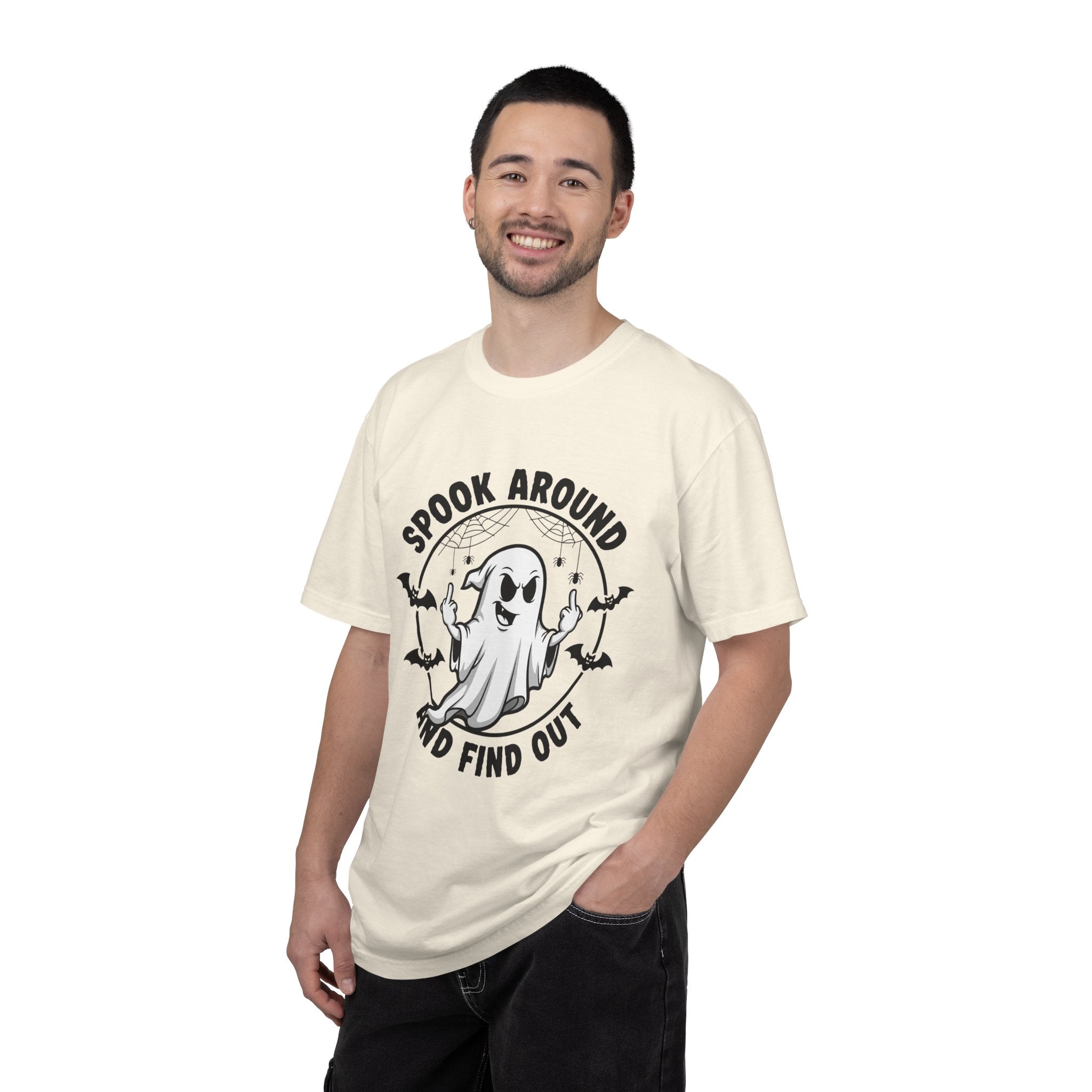 Spook Around And Find Out T-Shirt — Cute Halloween Ghost Graphic Tee