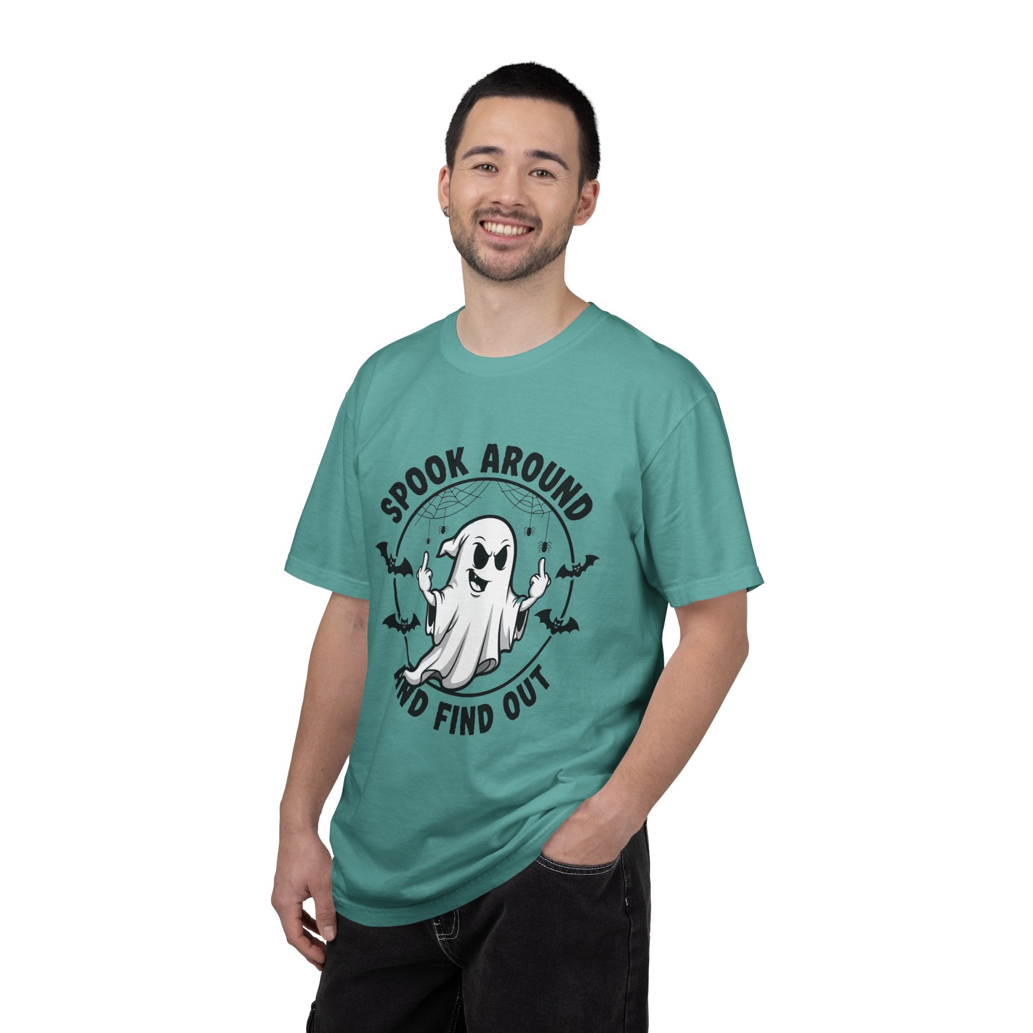 Spook Around And Find Out T-Shirt — Cute Halloween Ghost Graphic Tee