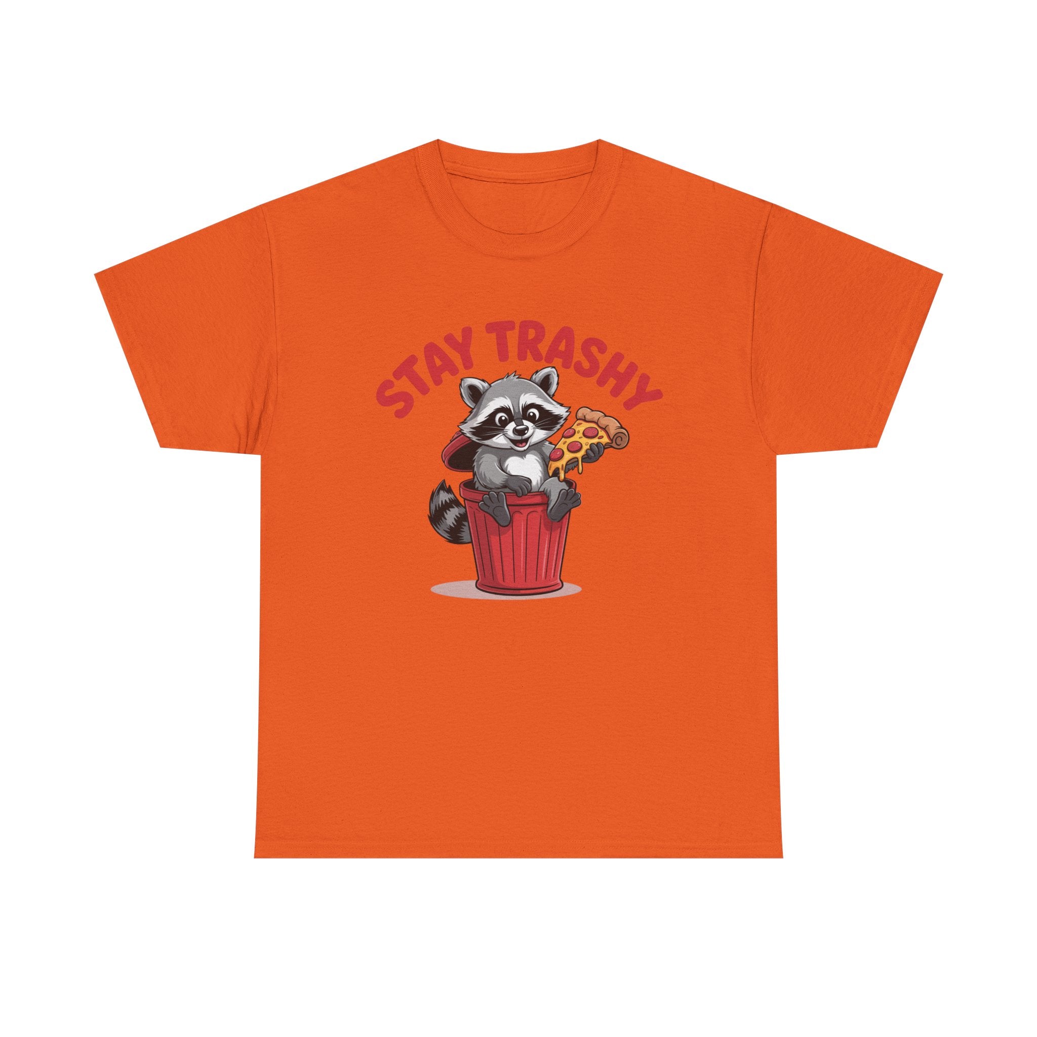 Funny Raccoon T-Shirt — Stay Trashy Humor Gift Tee for Women