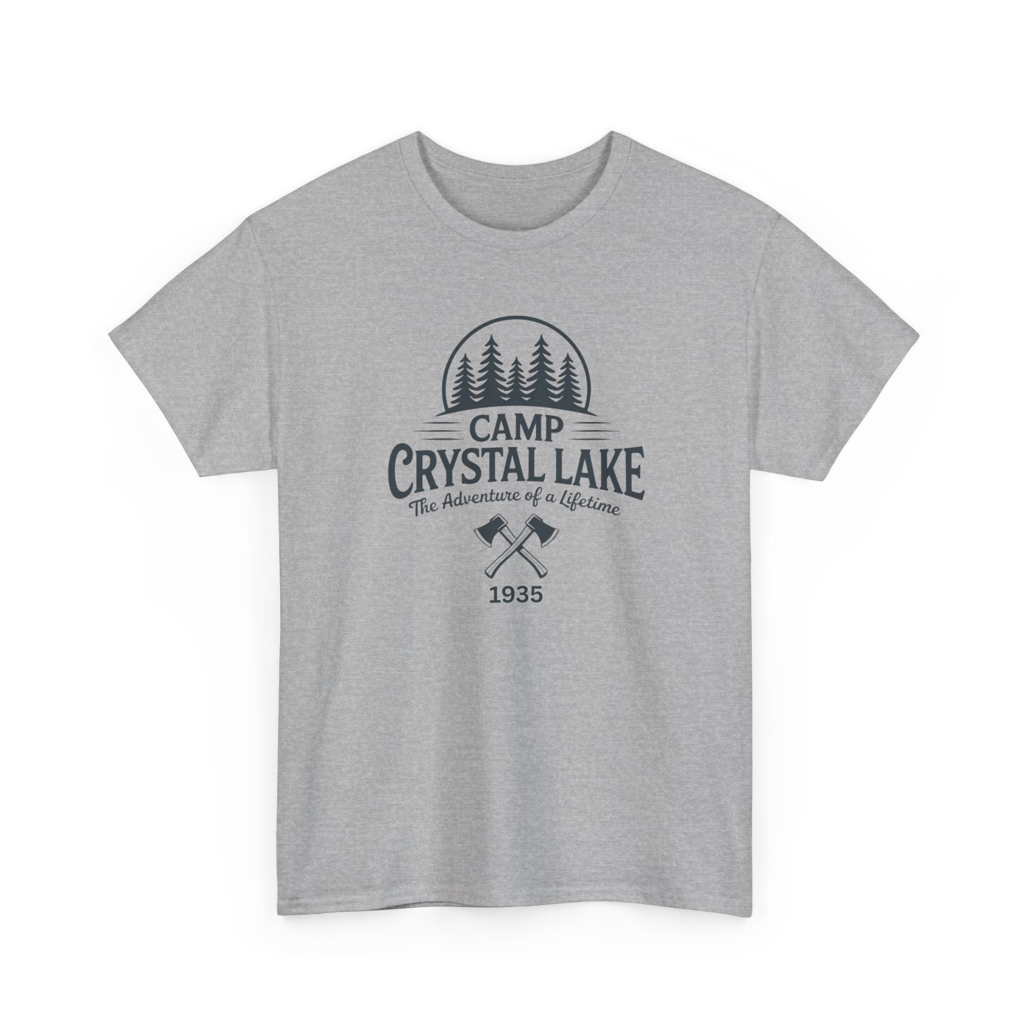 Camp Crystal Lake Tee — Vintage Outdoor Camping Shirt ("Camp Crystal Lake")