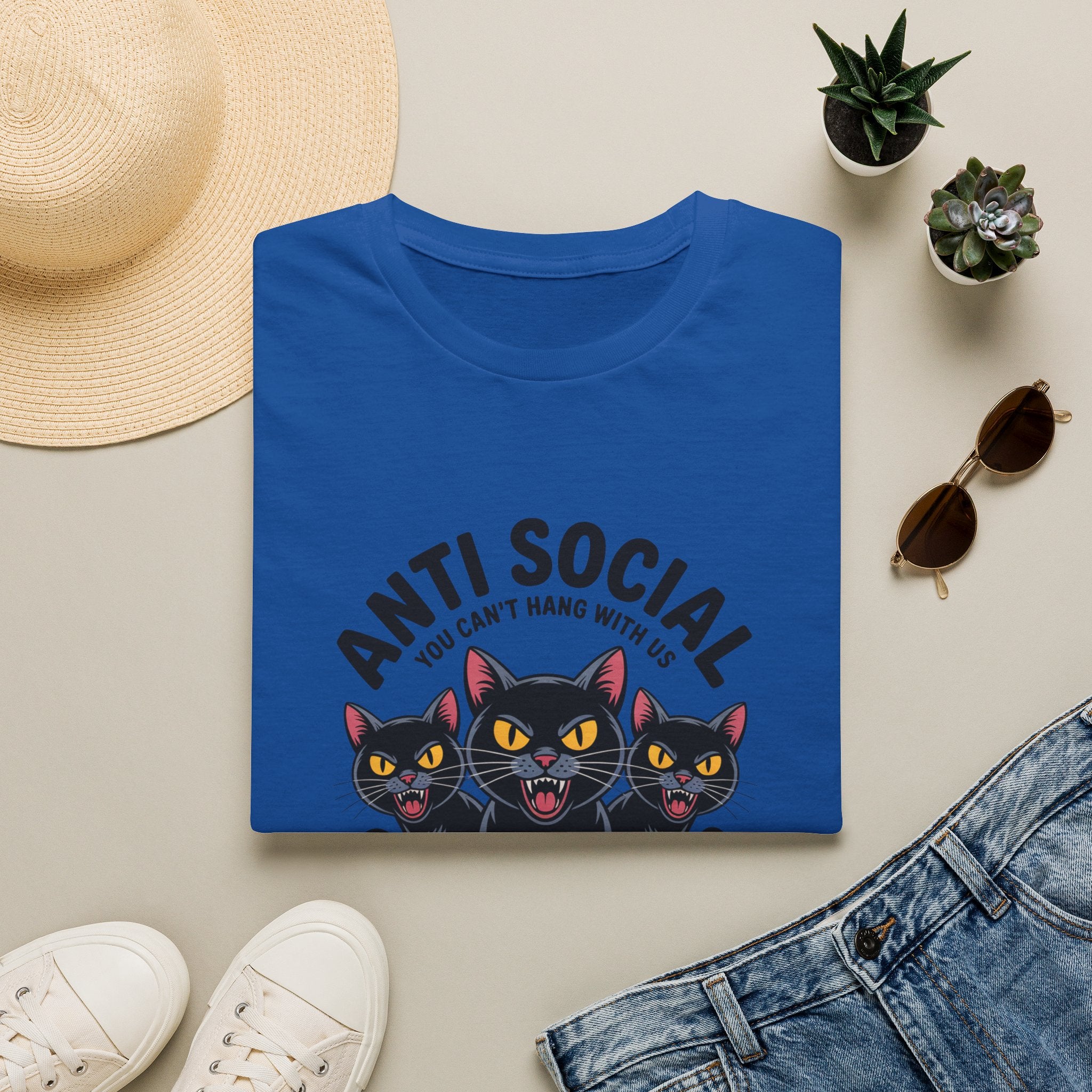 Anti Social Social Club Cat T-Shirt — "You Can't Hang With Us" Graphic Tee