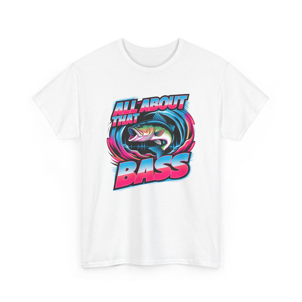 Bass Fishing T-Shirt — "All About That Bass" Retro Graphic Tee
