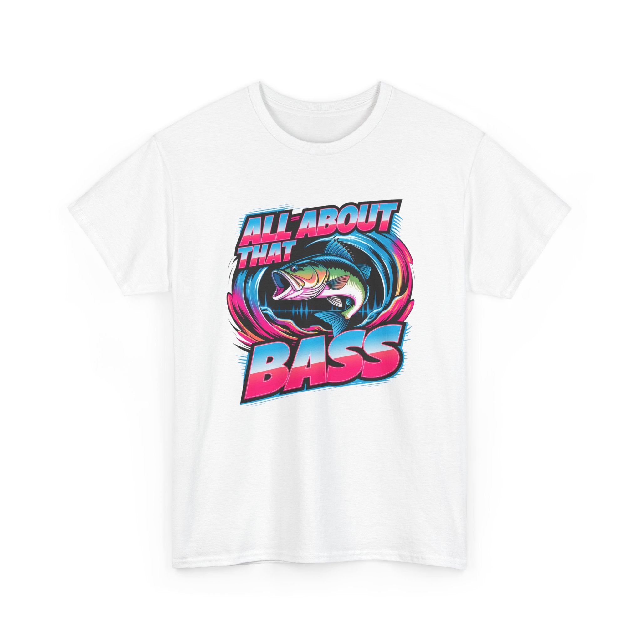 Bass Fishing T-Shirt — "All About That Bass" Retro Graphic Tee