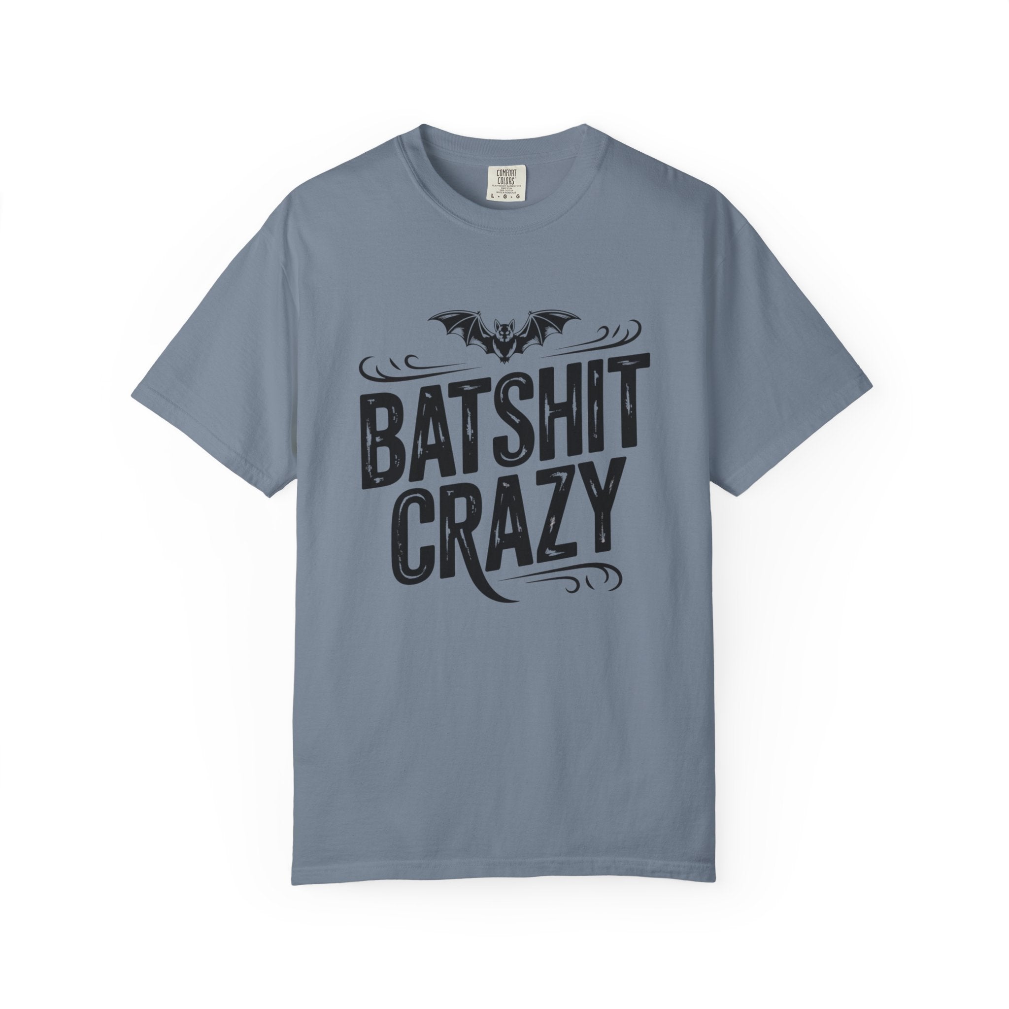 Batshit Crazy T-Shirt — Funny Gothic Bat Graphic Tee for Halloween & Gifts