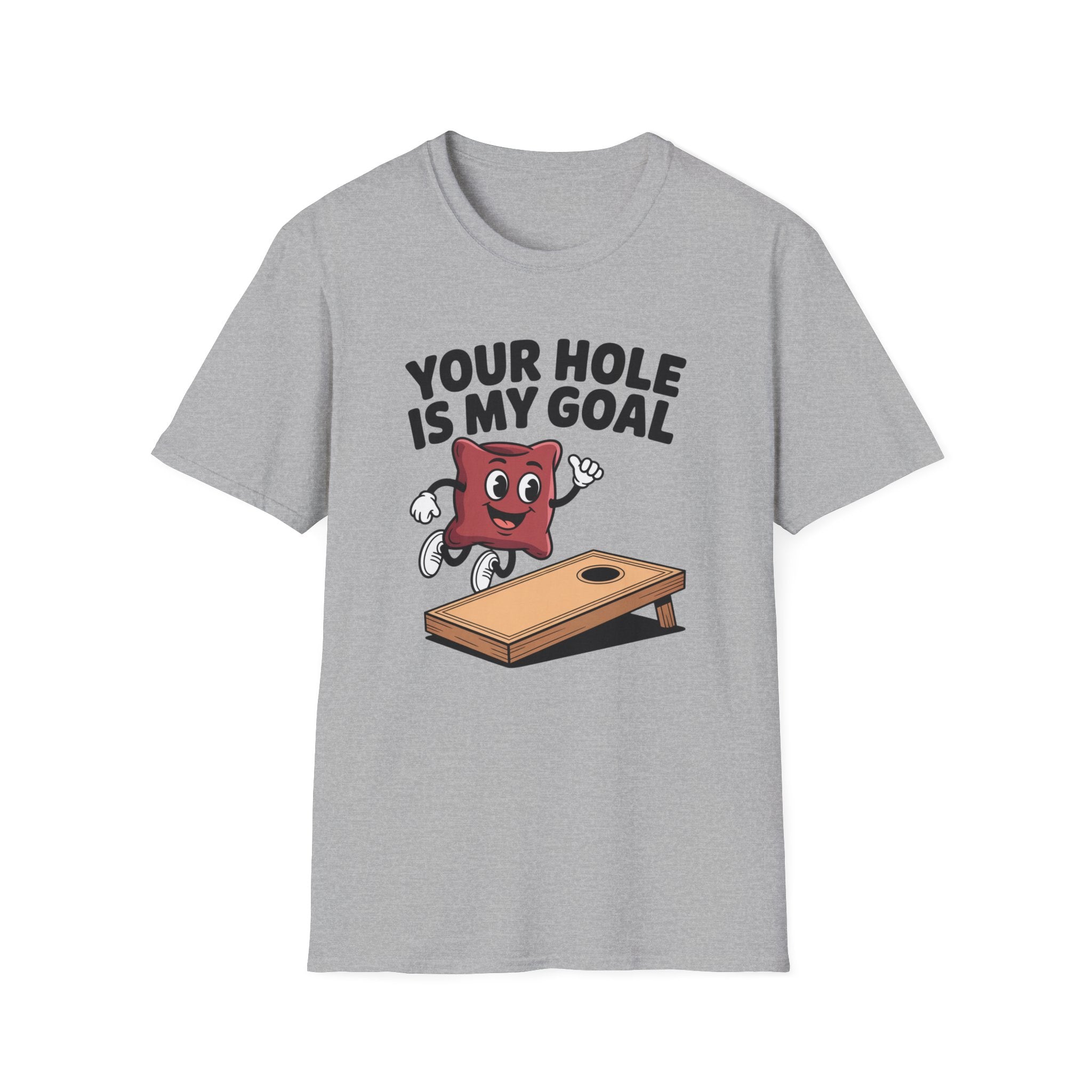 Cornhole Game T‑Shirt — "Your Hole Is My Goal" Funny Cornhole Tee