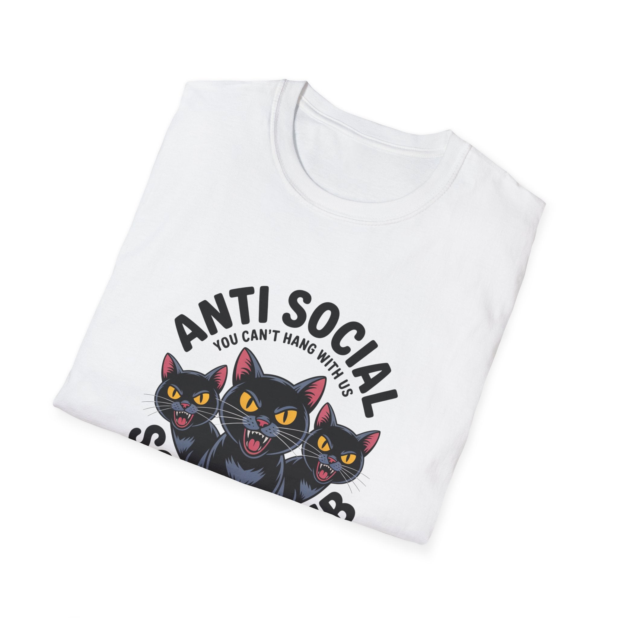 Anti Social Social Club Cat T-Shirt — "You Can't Hang With Us" Graphic Tee