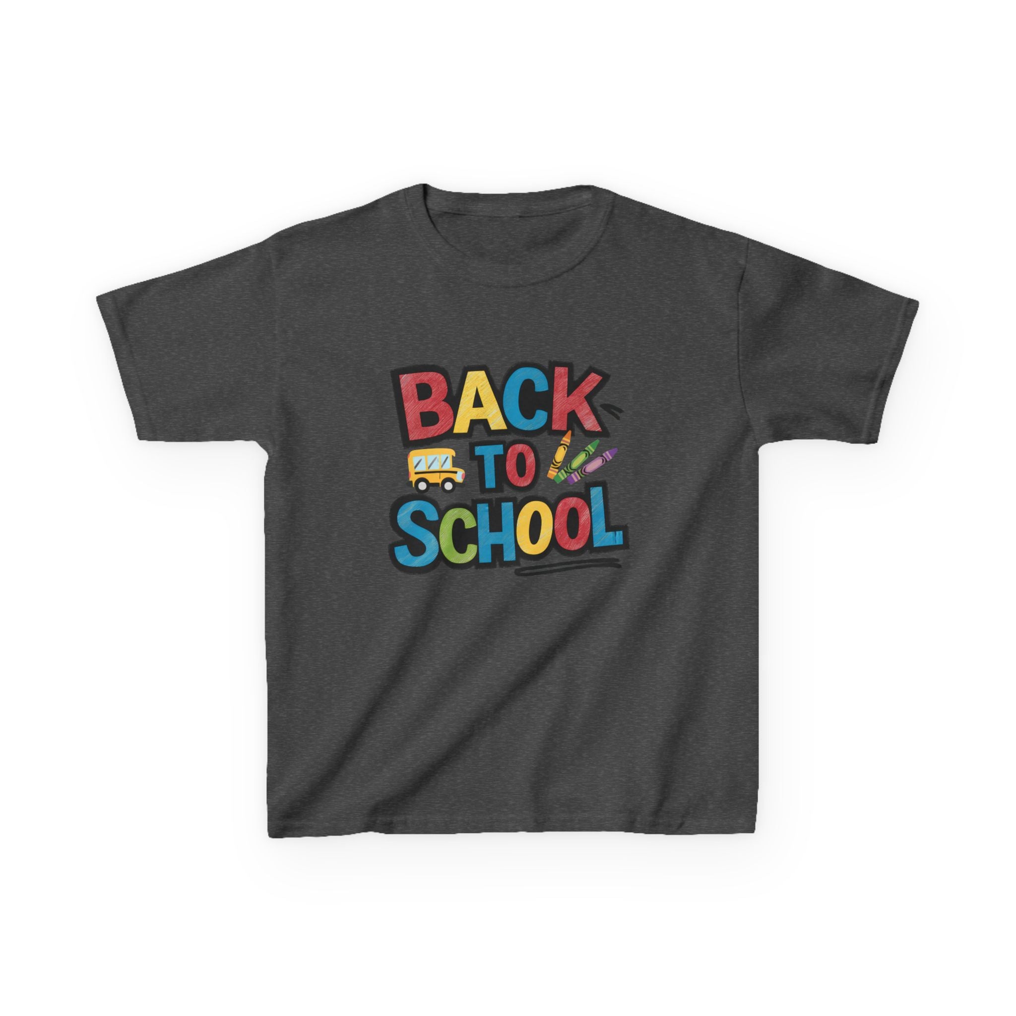 Back to School Kids T-Shirt — Colorful Retro School Design