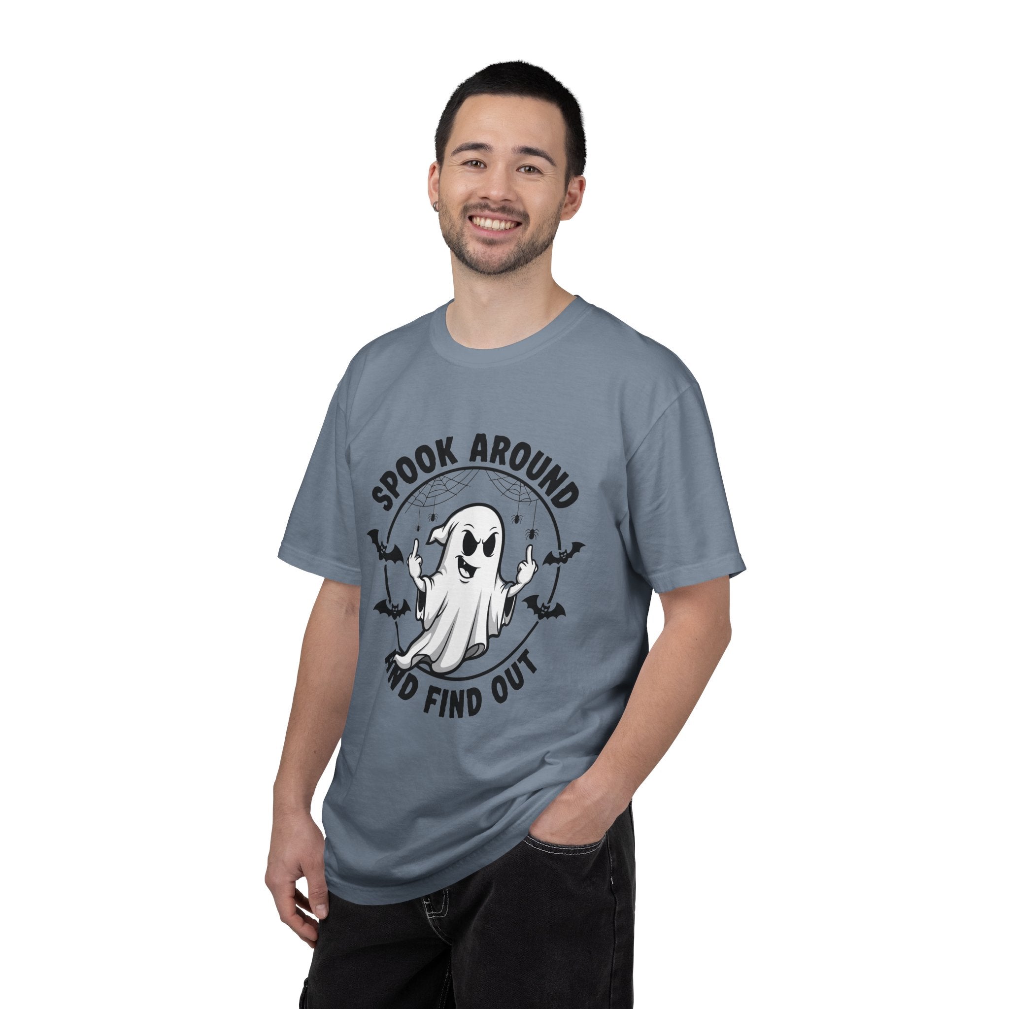 Spook Around And Find Out T-Shirt — Cute Halloween Ghost Graphic Tee