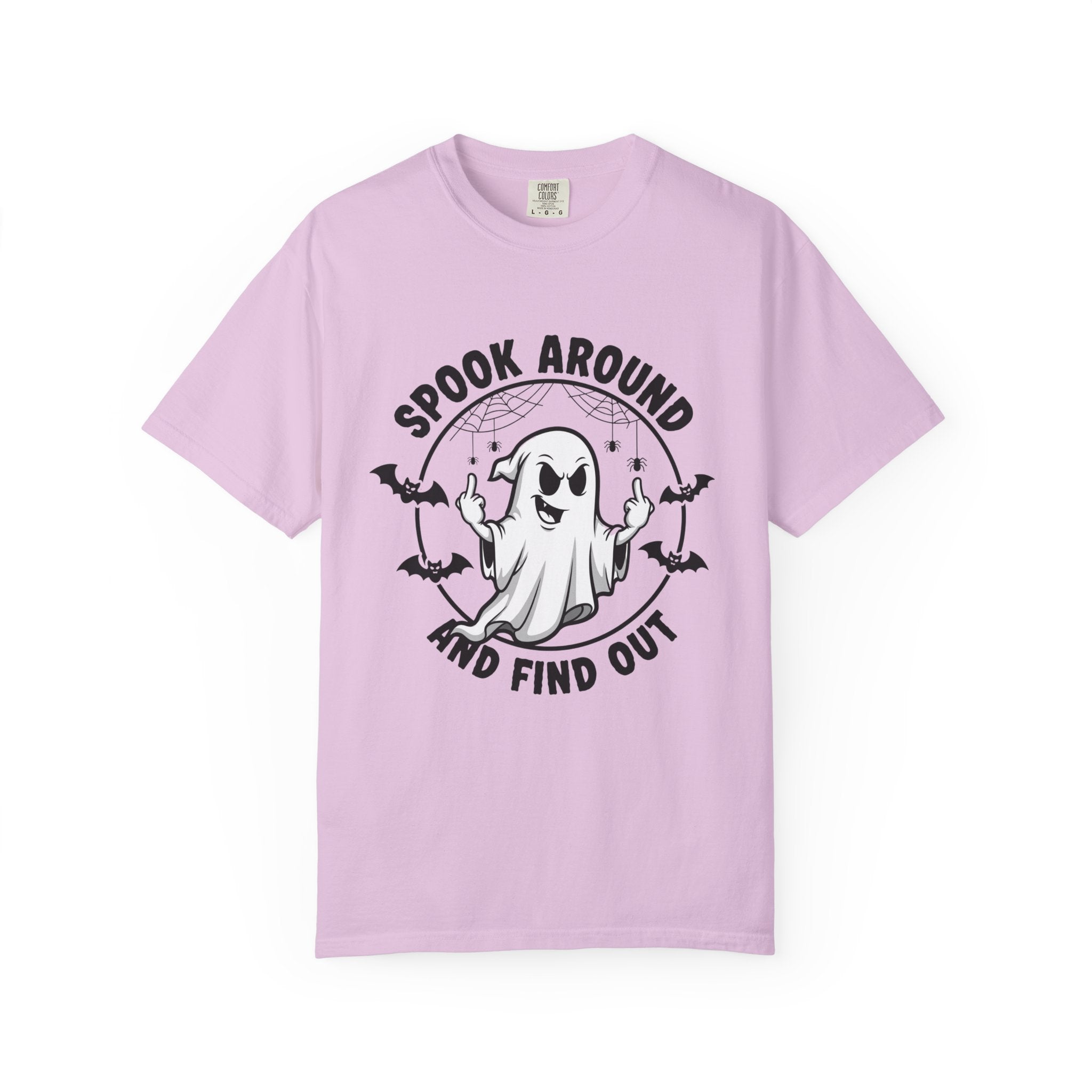 Spook Around And Find Out T-Shirt — Cute Halloween Ghost Graphic Tee