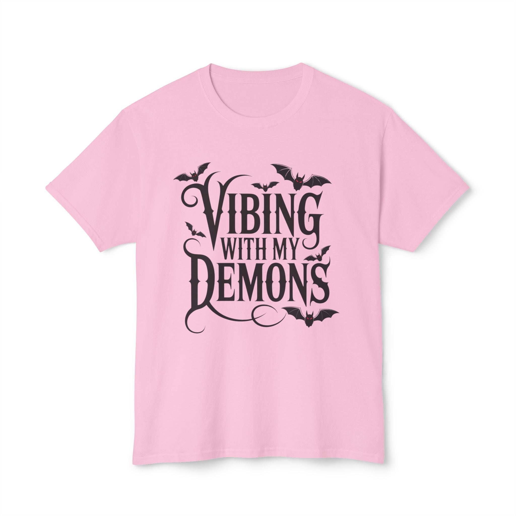 Funny Gothic Halloween T-Shirt — Vibing With My Demons Dark Humor Gift Tee
