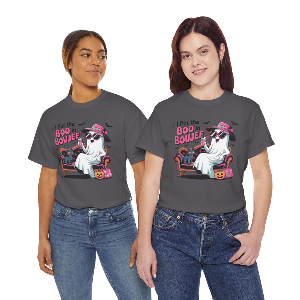 I Put the Boo in Boujee Ghost T-Shirt — Funny Halloween Chic Tee