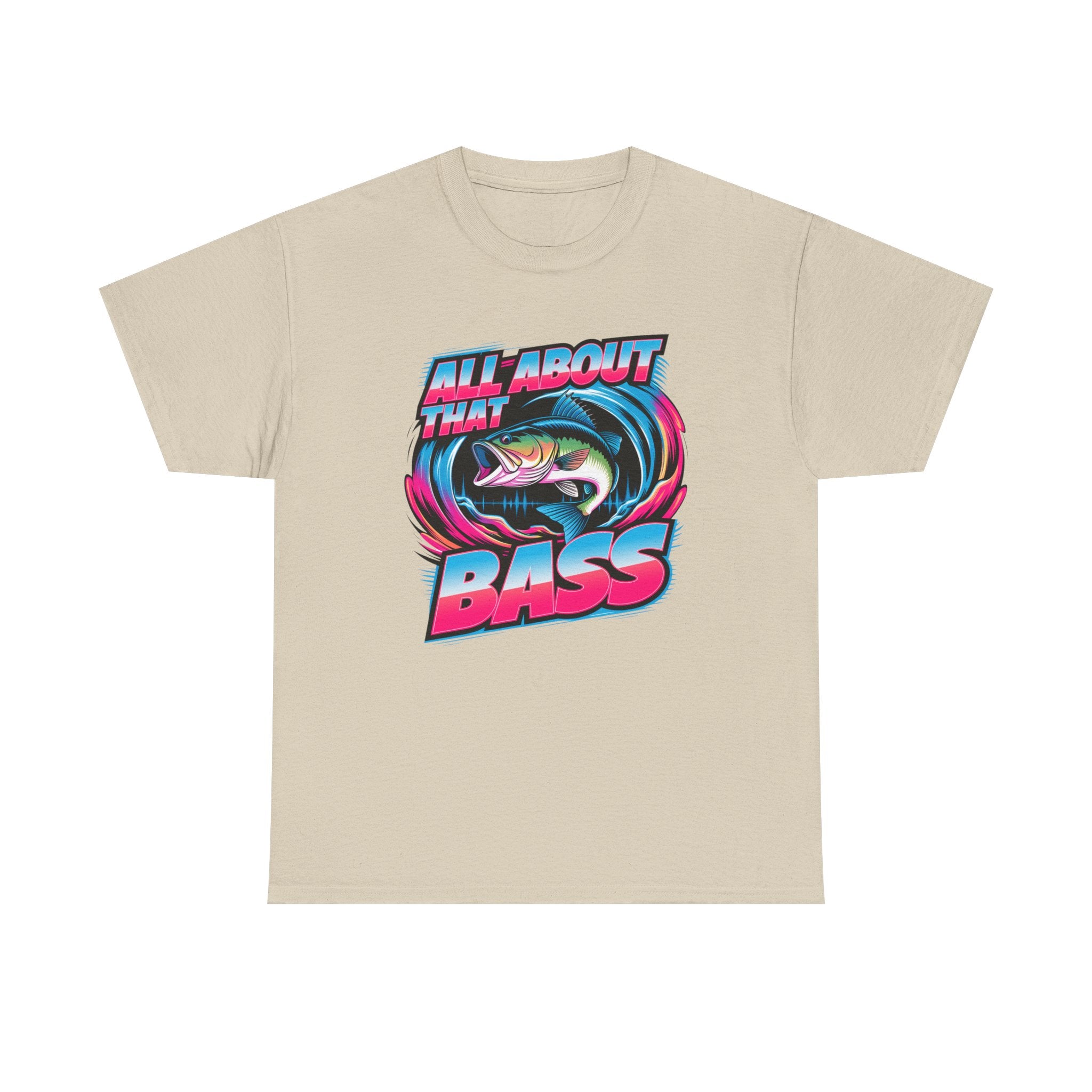 Bass Fishing T-Shirt — "All About That Bass" Retro Graphic Tee