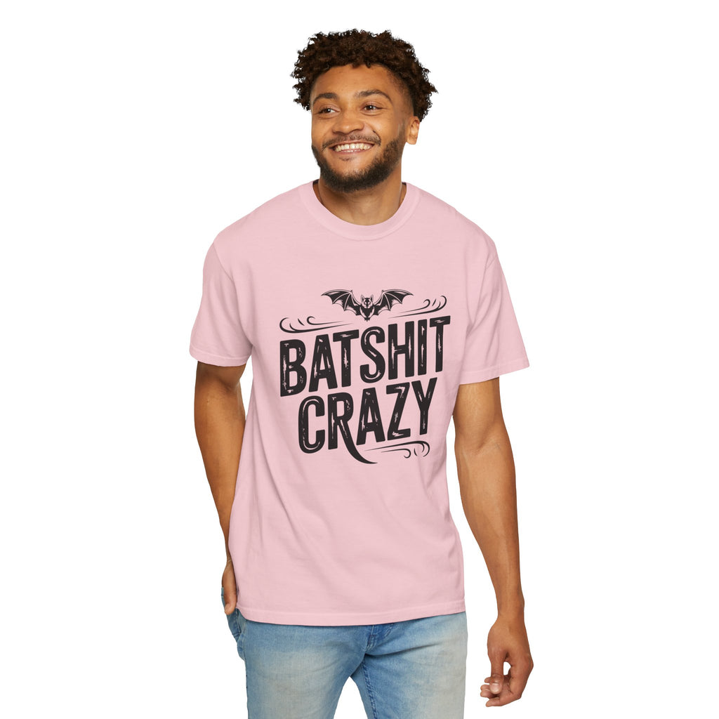 Batshit Crazy T-Shirt — Funny Gothic Bat Graphic Tee for Halloween & Gifts
