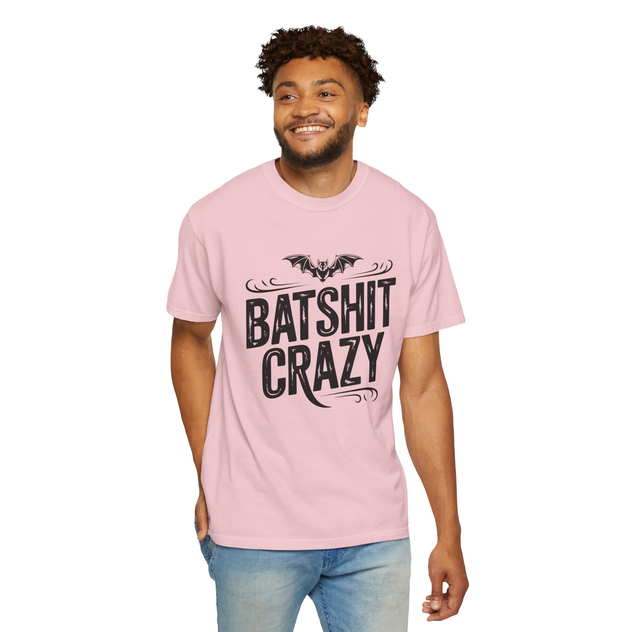 Batshit Crazy T-Shirt — Funny Gothic Bat Graphic Tee for Halloween & Gifts