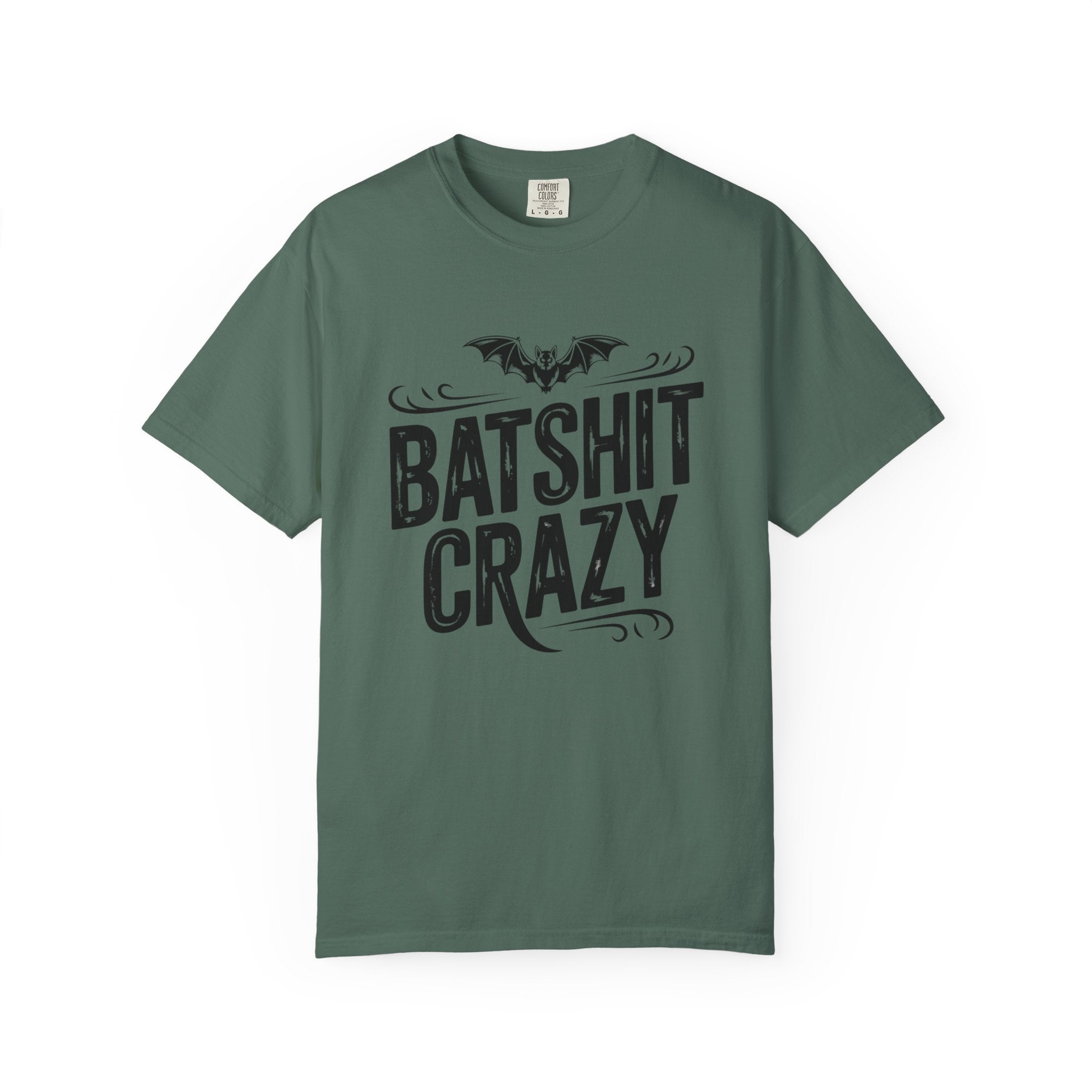 Batshit Crazy T-Shirt — Funny Gothic Bat Graphic Tee for Halloween & Gifts