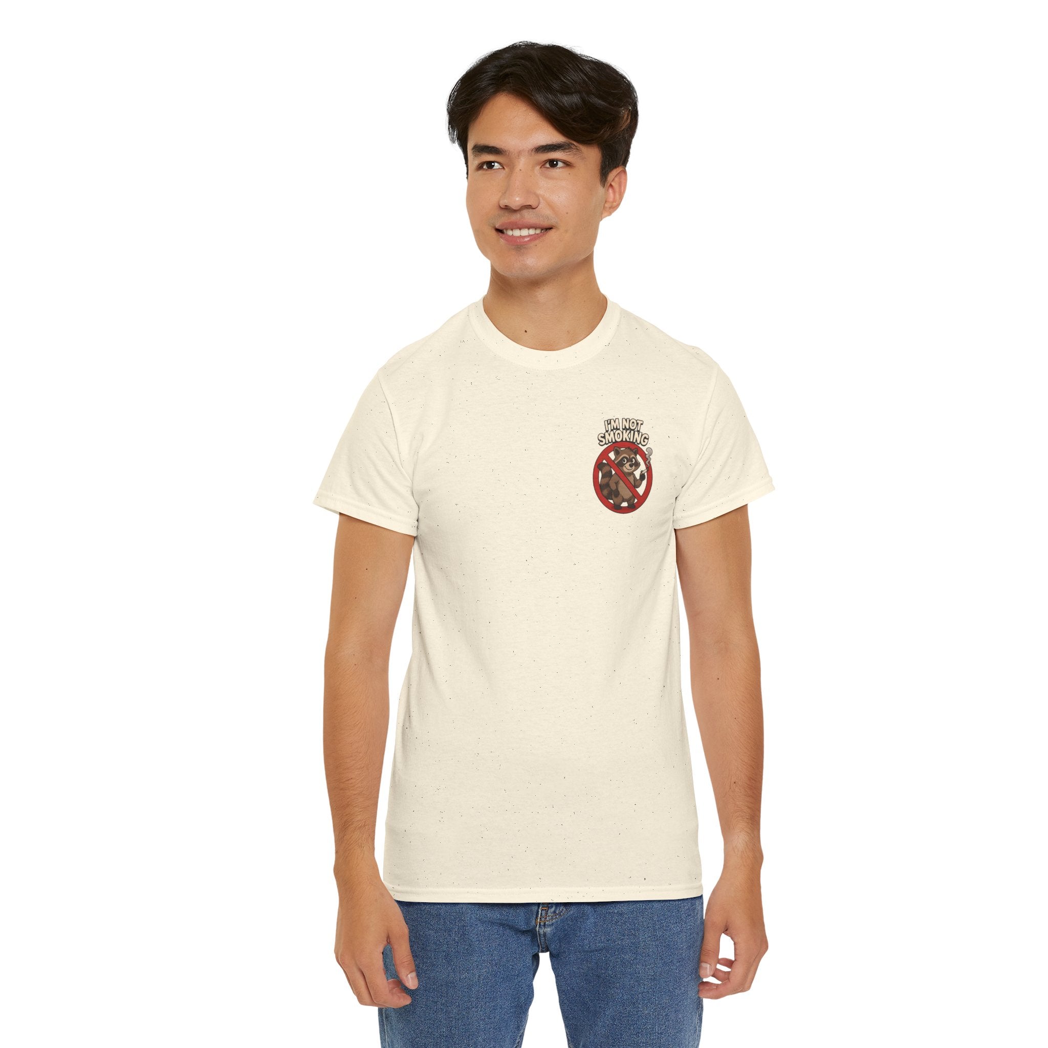 Graphic Tee — "What Are You Looking At?" Raccoon Illustration T-Shirt