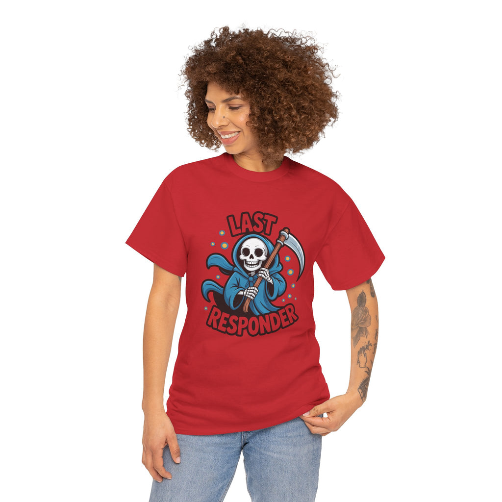T-Shirt — "Last Responder" Grim Reaper Graphic Tee