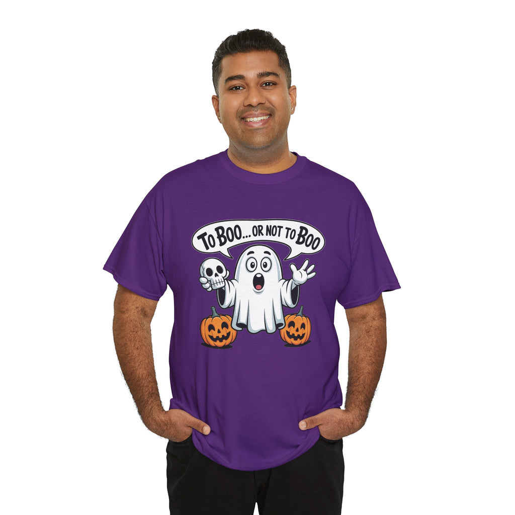 Halloween Ghost Tee - "To Boo... or Not to Boo" Cute Spooky Graphic T-Shirt