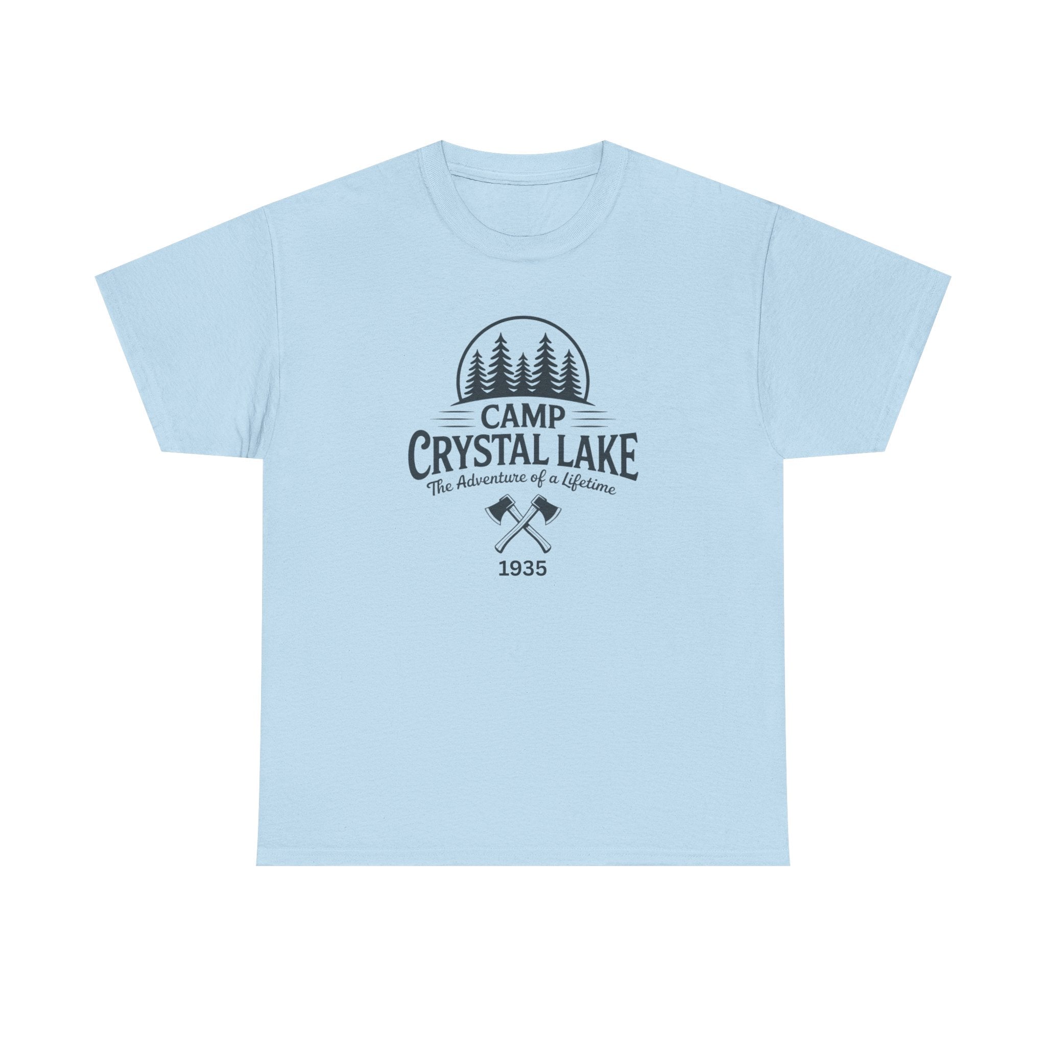 Camp Crystal Lake Tee — Vintage Outdoor Camping Shirt ("Camp Crystal Lake")