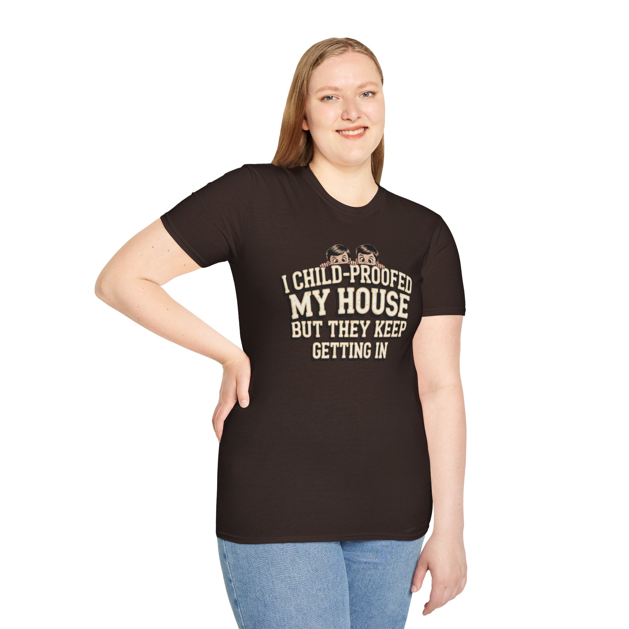 Funny Mom T-Shirt — I Child-Proofed My House Parenting Humor Gift Tee for Moms