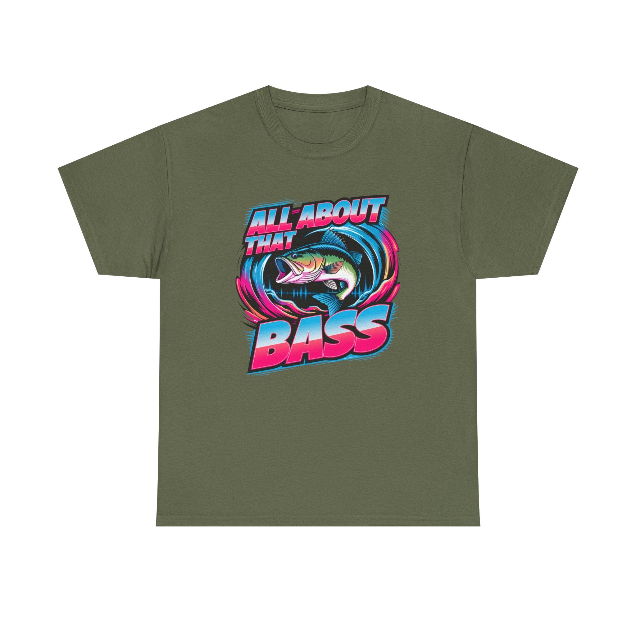 Bass Fishing T-Shirt — "All About That Bass" Retro Graphic Tee