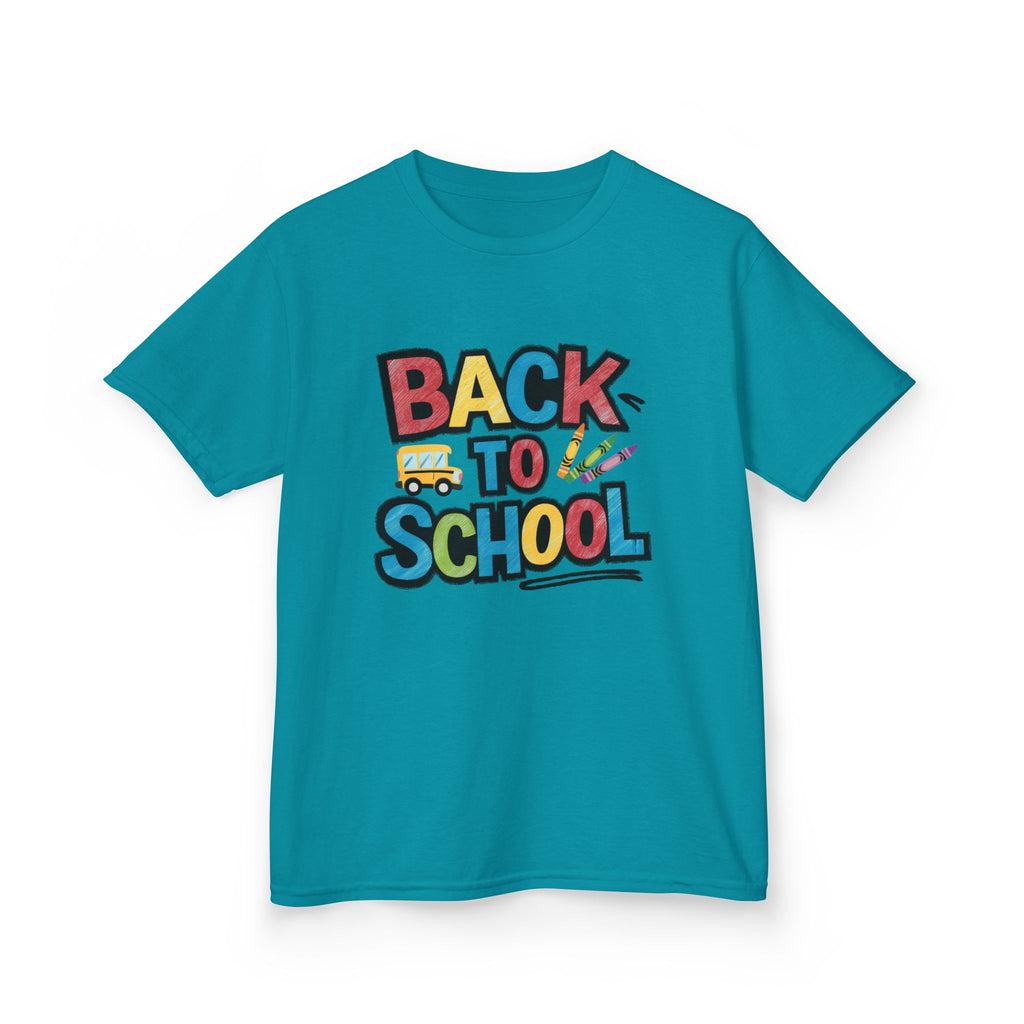 Back to School Kids T-Shirt — Colorful Retro School Design