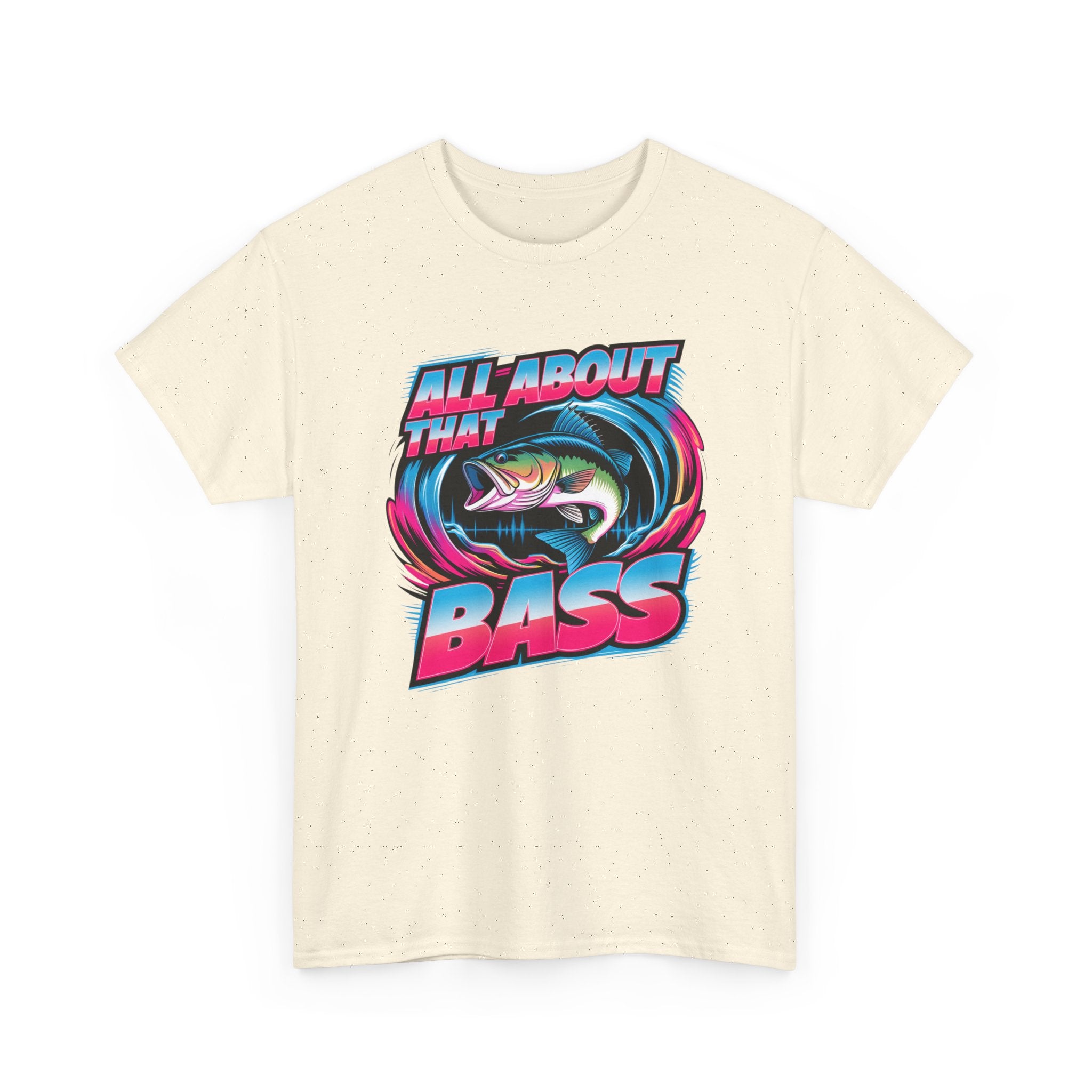 Bass Fishing T-Shirt — "All About That Bass" Retro Graphic Tee