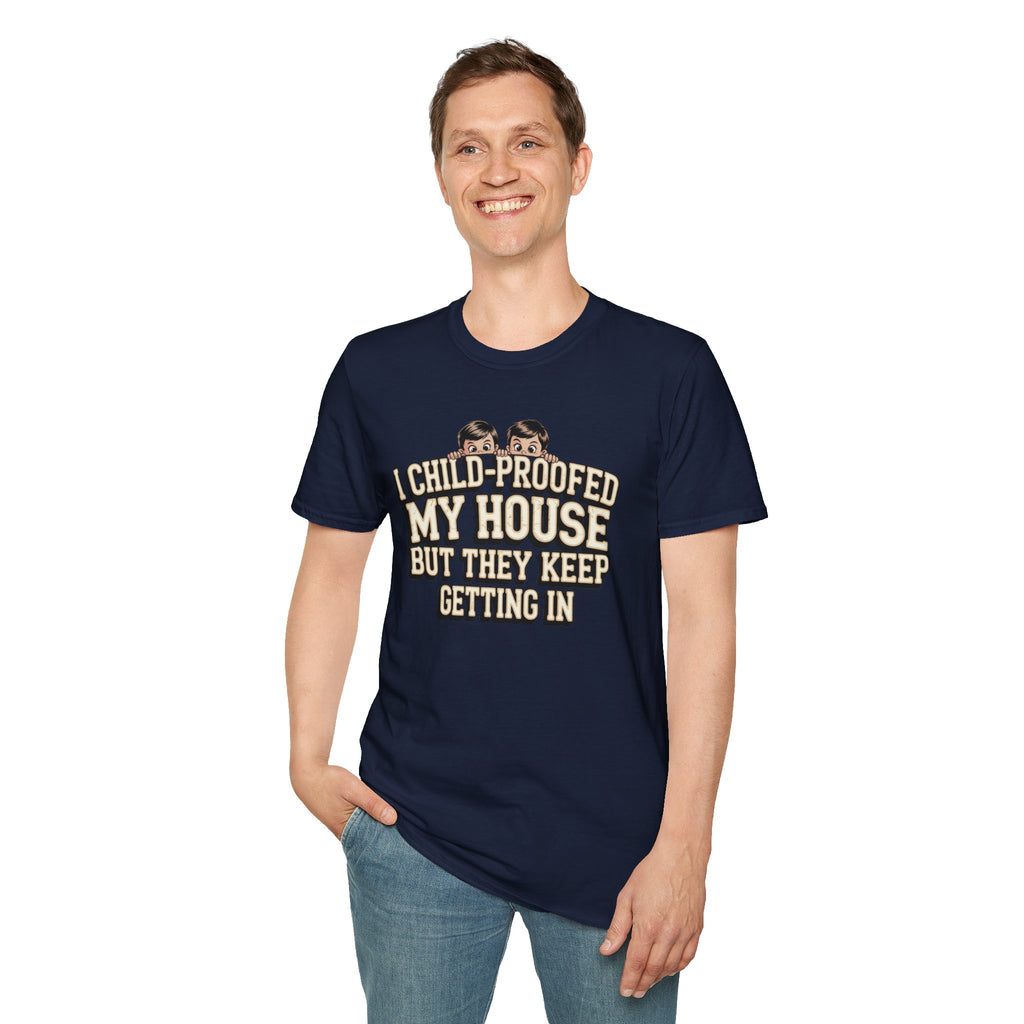 Funny Mom T-Shirt — I Child-Proofed My House Parenting Humor Gift Tee for Moms