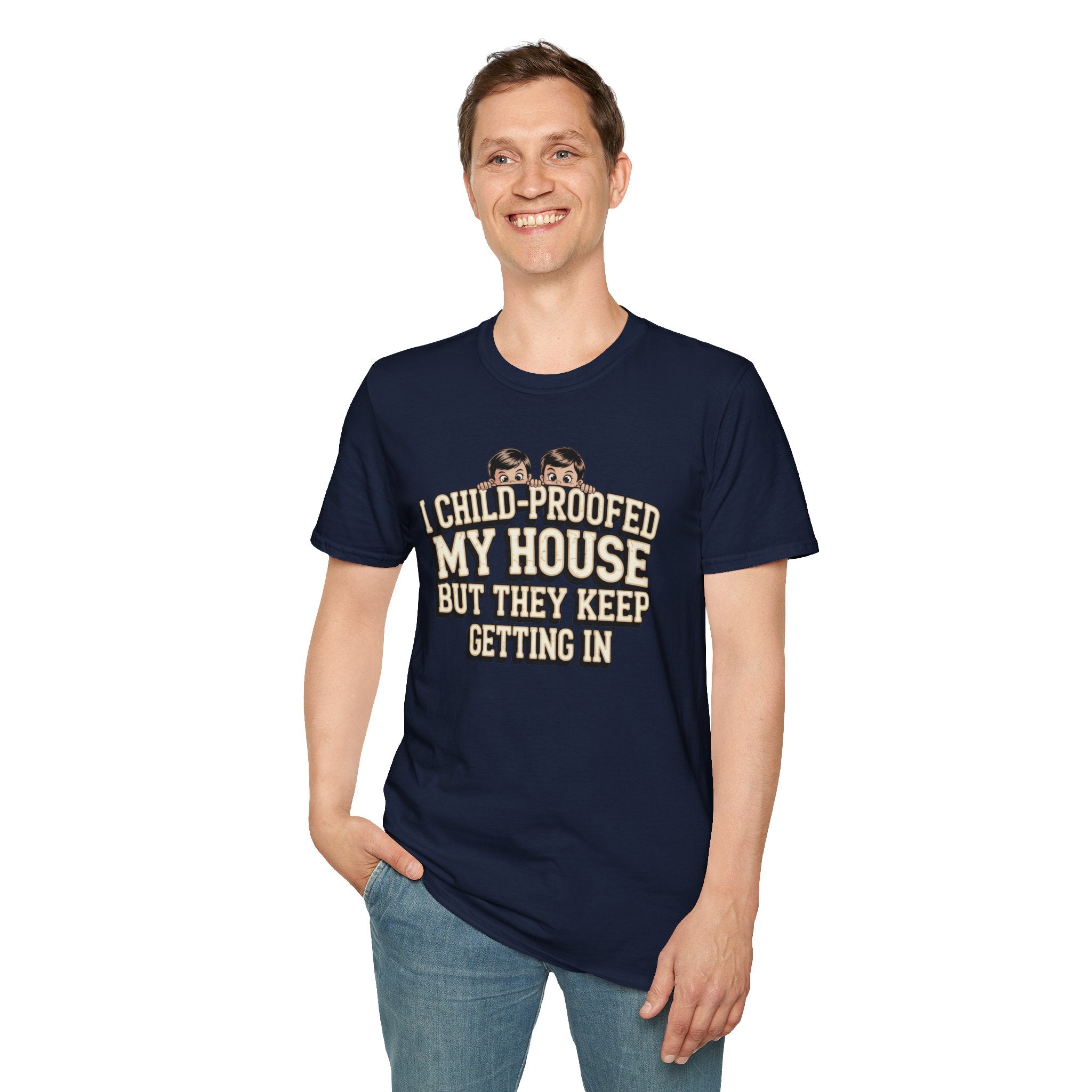 Funny Mom T-Shirt — I Child-Proofed My House Parenting Humor Gift Tee for Moms