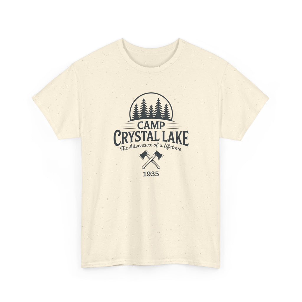 Camp Crystal Lake Tee — Vintage Outdoor Camping Shirt ("Camp Crystal Lake")