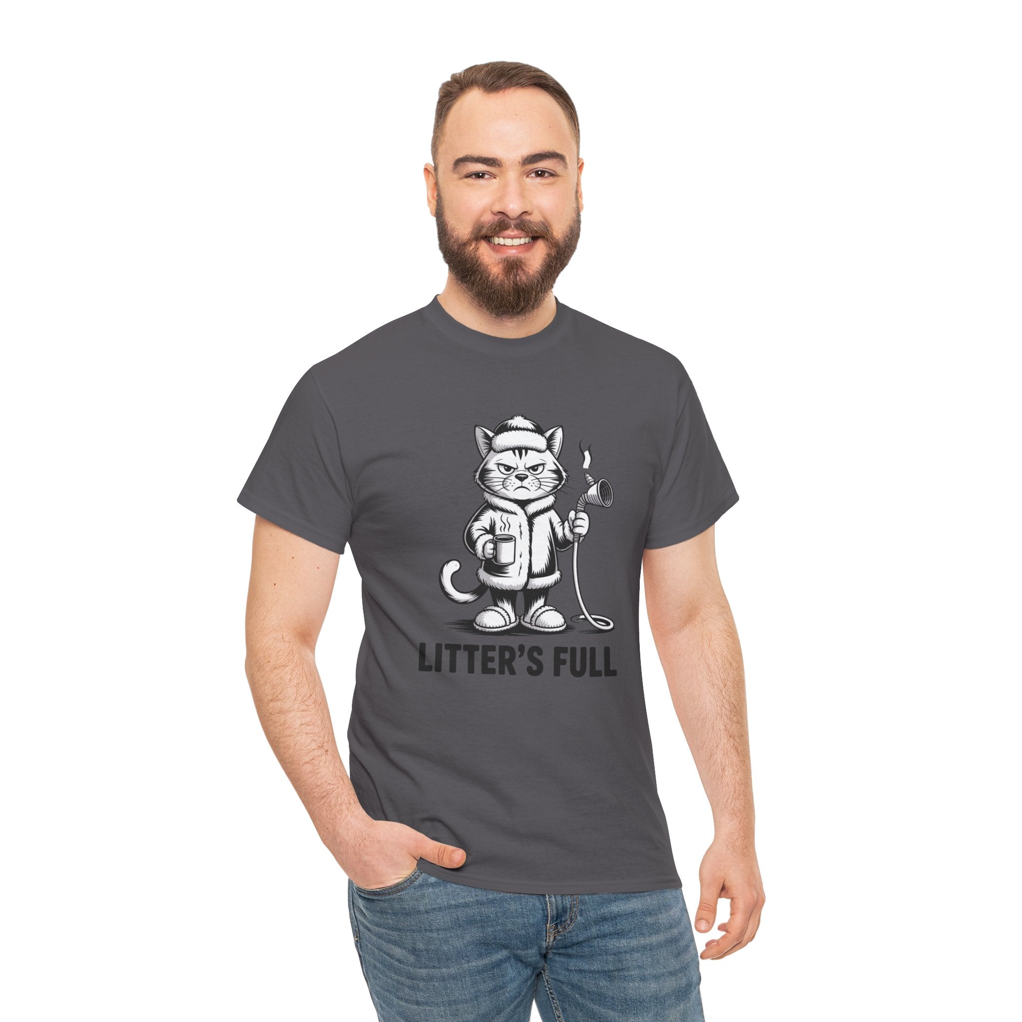 Cat Litter's Full Tee — Funny Cat Graphic T-Shirt