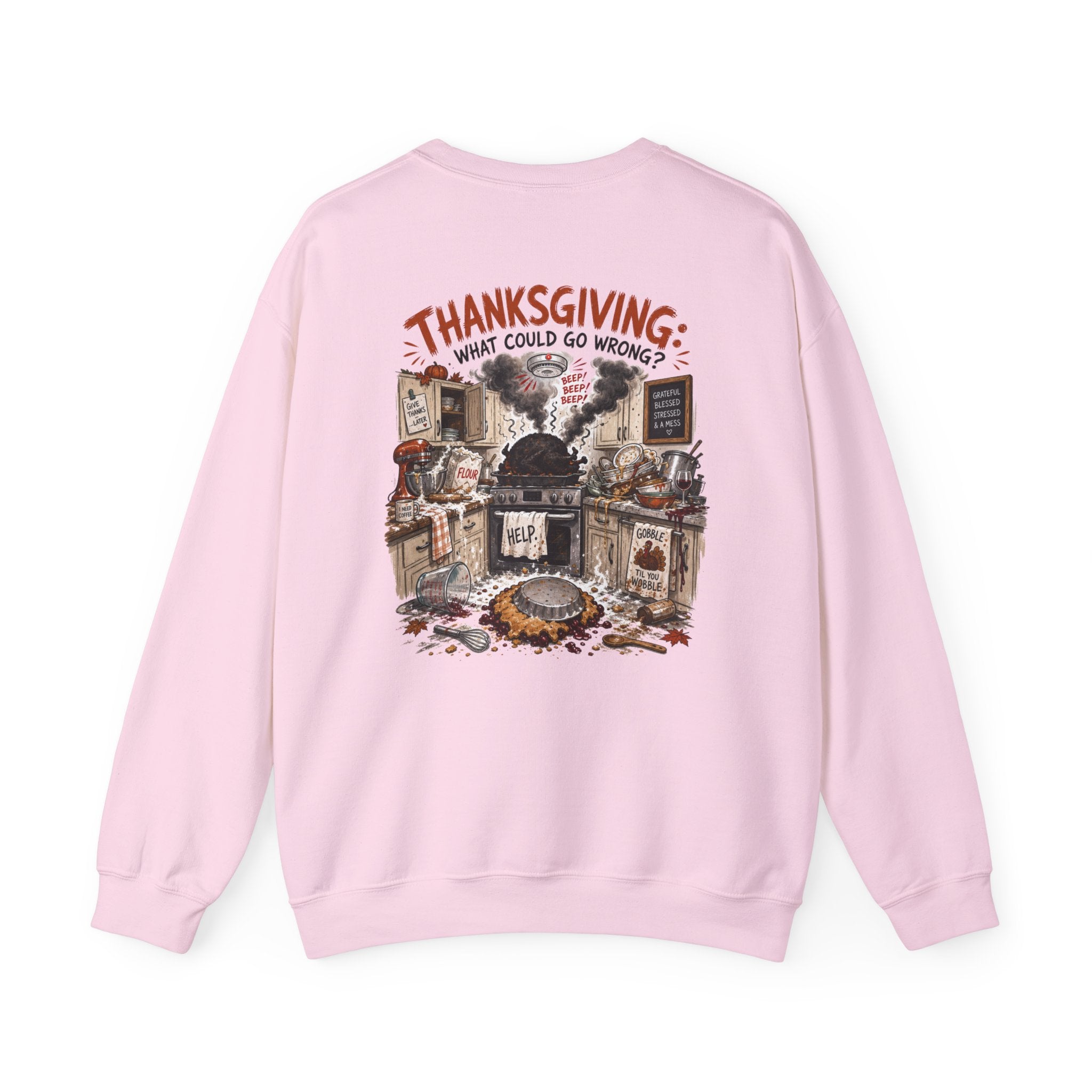 Funny Thanksgiving Crewneck Sweatshirt — Certified Thanksgiving Chef Rustic Holiday Gift Pullover