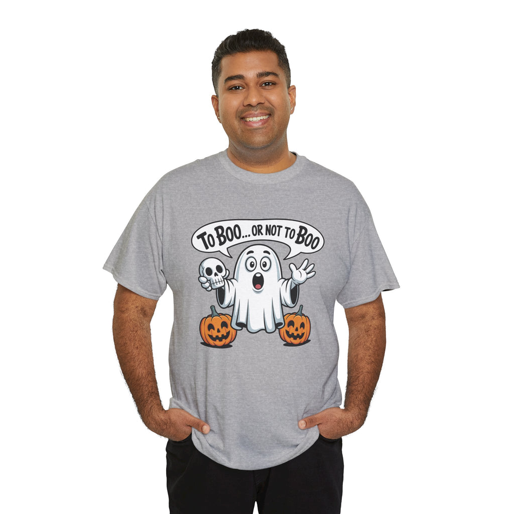 Halloween Ghost Tee - "To Boo... or Not to Boo" Cute Spooky Graphic T-Shirt