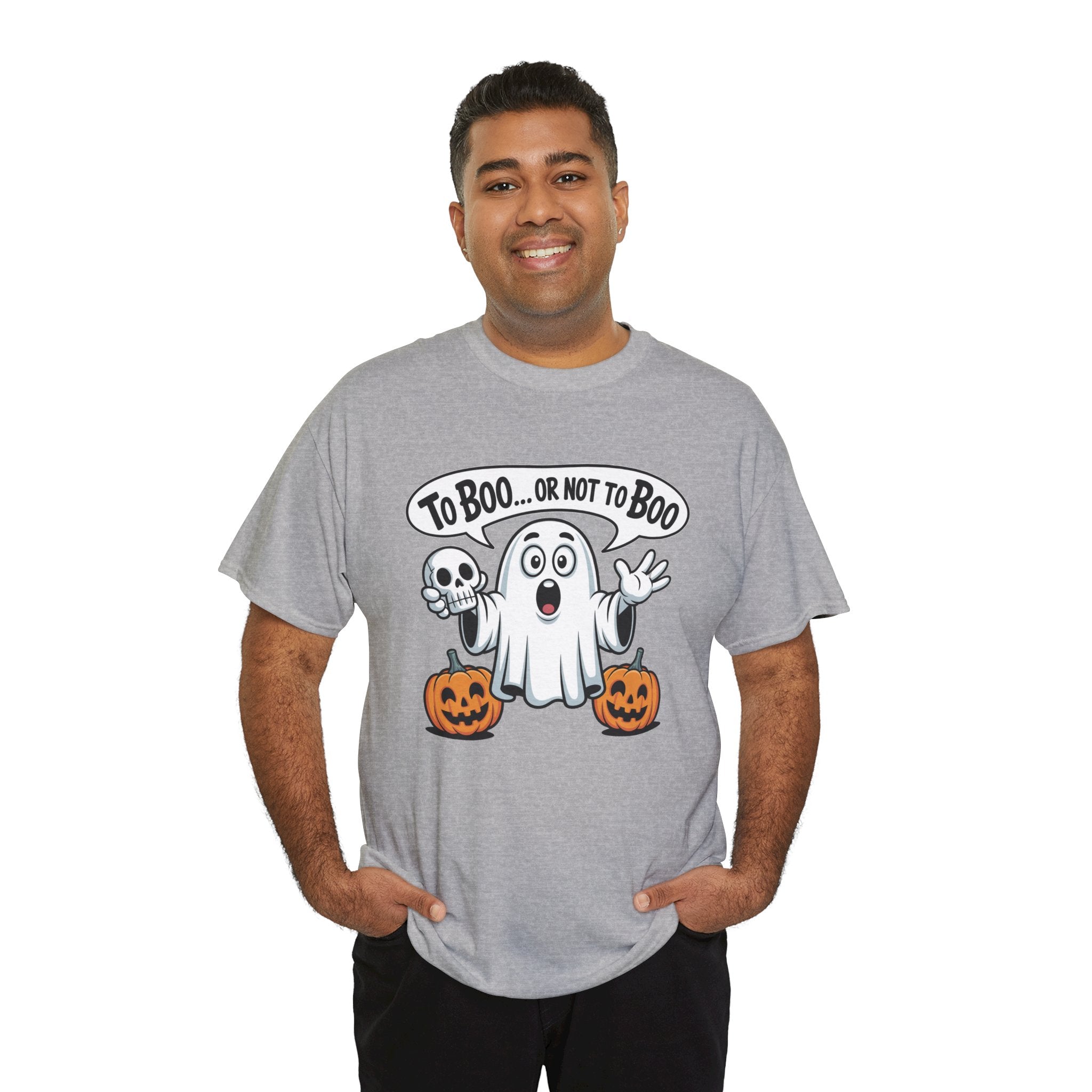 Halloween Ghost Tee - "To Boo... or Not to Boo" Cute Spooky Graphic T-Shirt