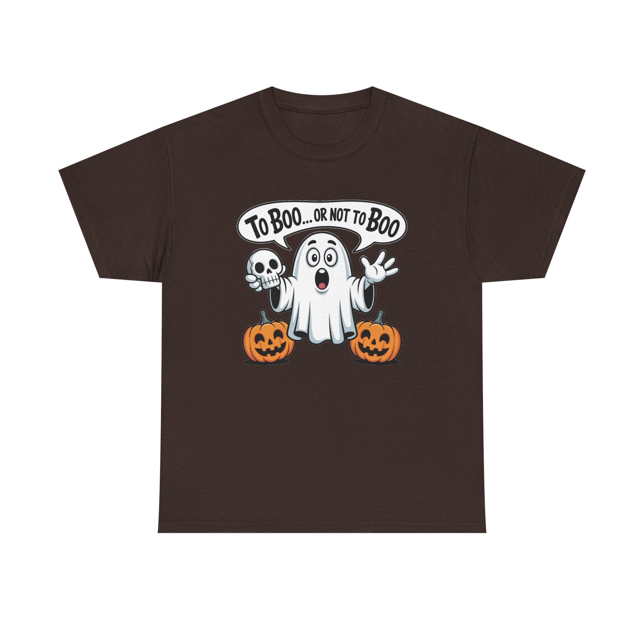Halloween Ghost Tee - "To Boo... or Not to Boo" Cute Spooky Graphic T-Shirt