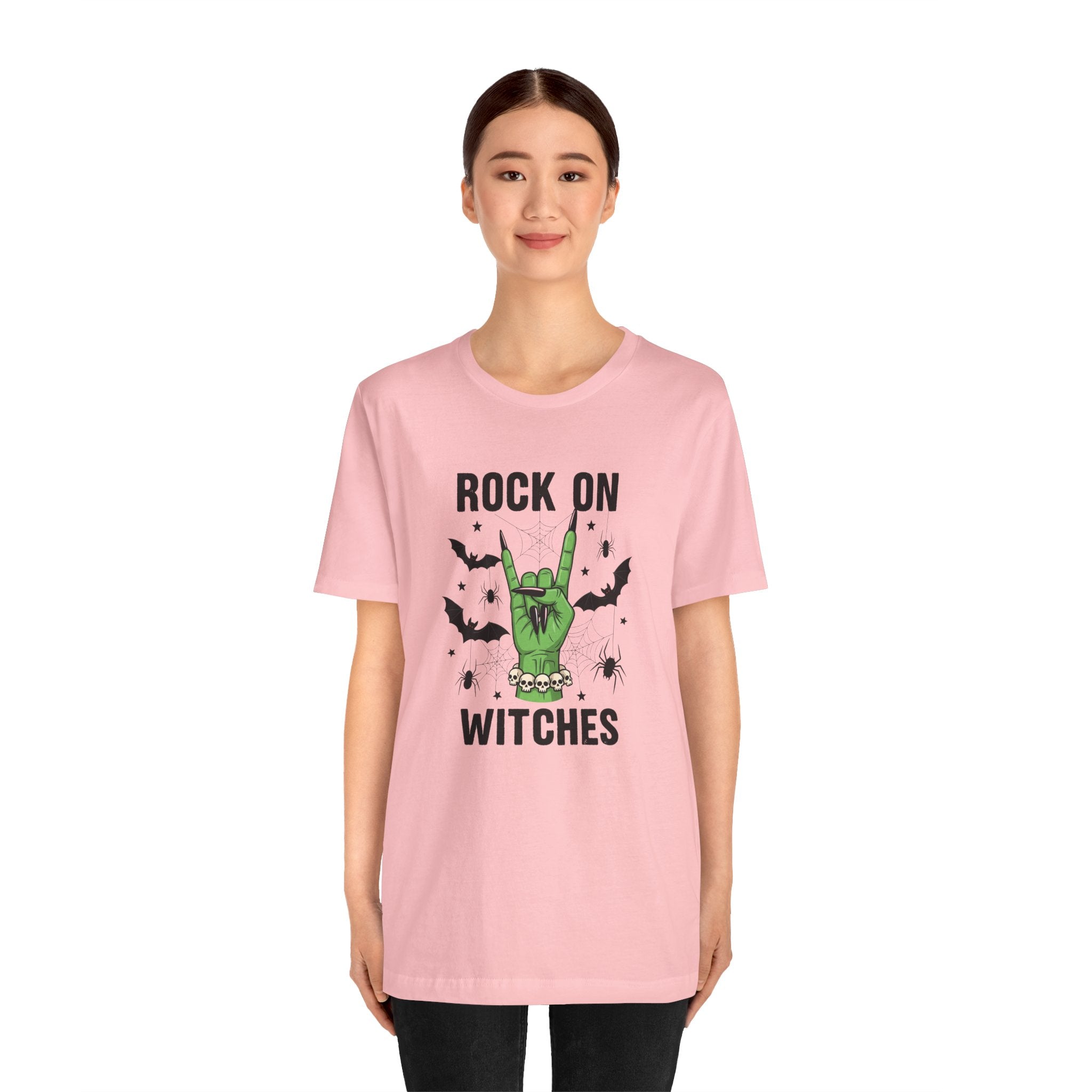 Rock On Witches T-Shirt — Halloween Witch Hand Graphic Tee